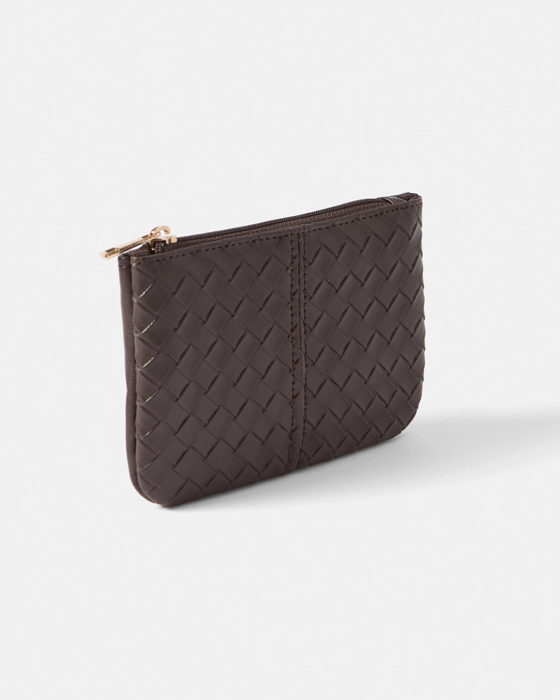 2 Weave Coin Purse Deep Fudge, 2 of 4