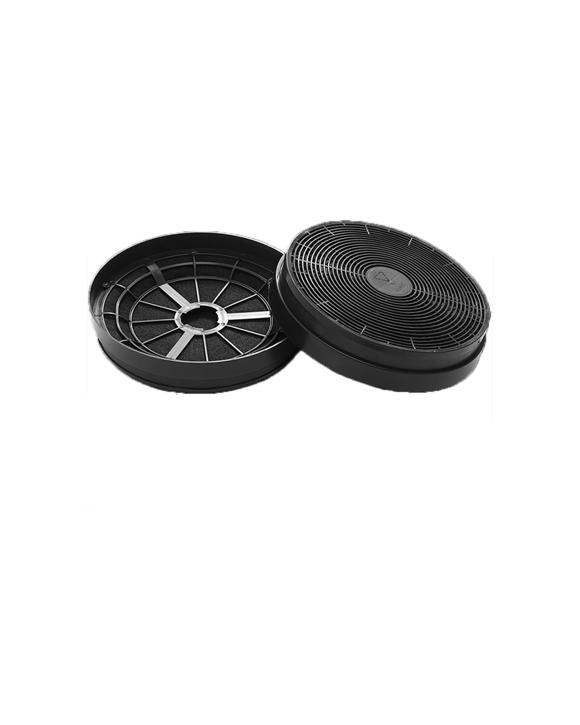 Euromaid 2pc Carbon Filter Round For Rangehood RS6 RSFR8S R60FS - Black