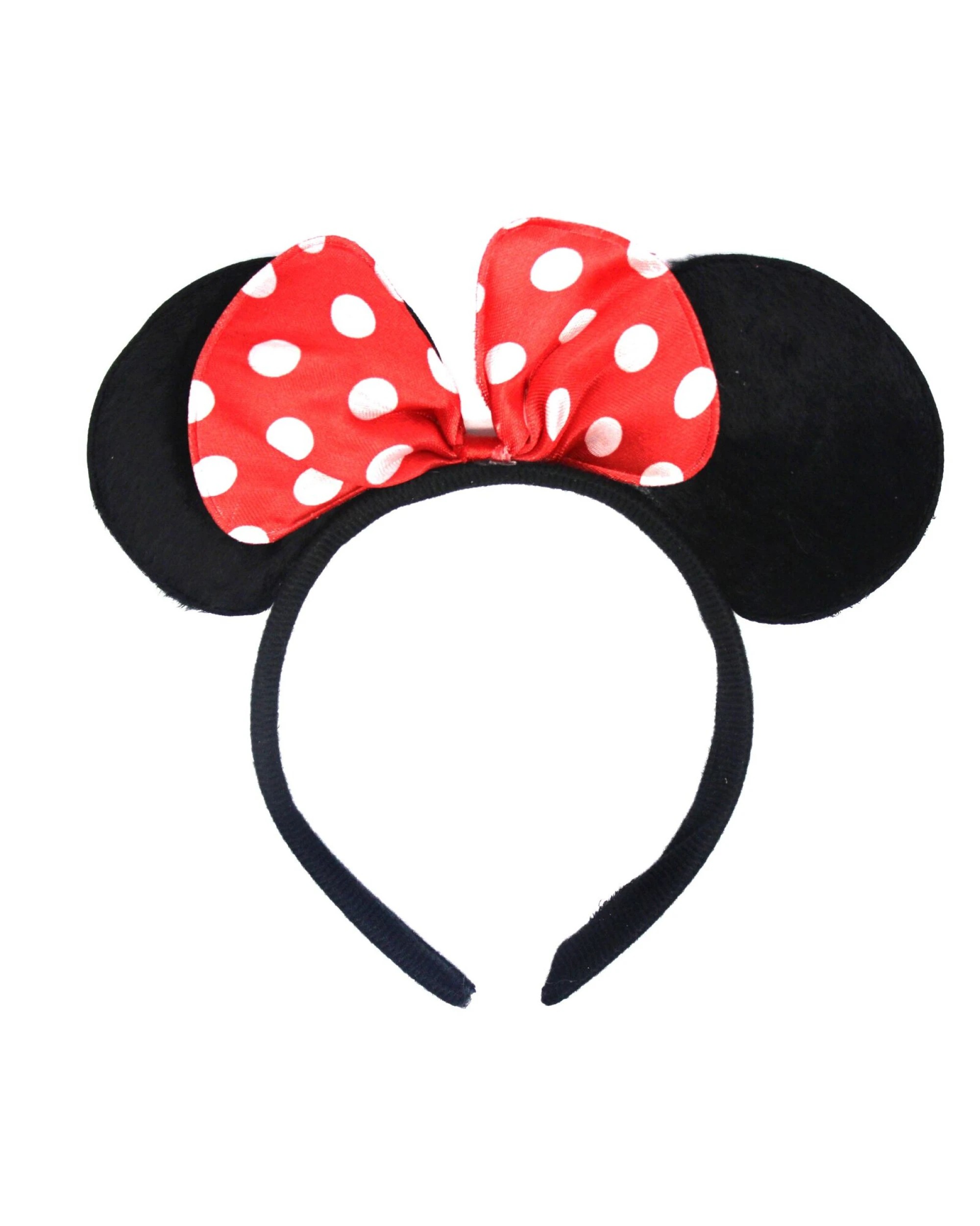 2 Br Costumes Minnie Mouse Headband Costume Halloween Party Hair Head Band W/ Bow - Black/red, 2 of 3