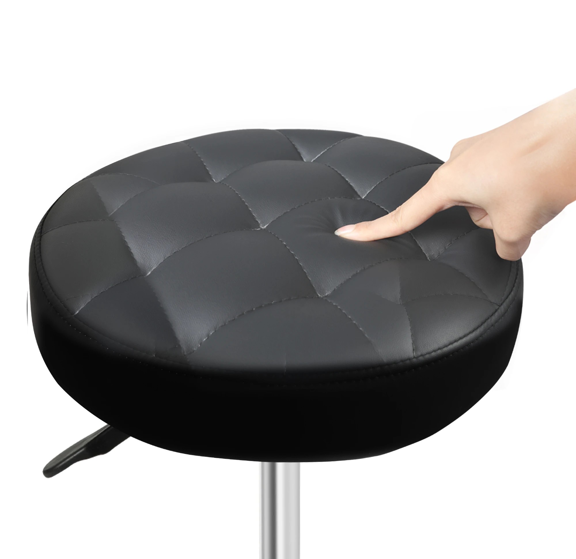 5 Levede 4x Swivel Bar Stools  Adjustable Height - Black, 5 of 9