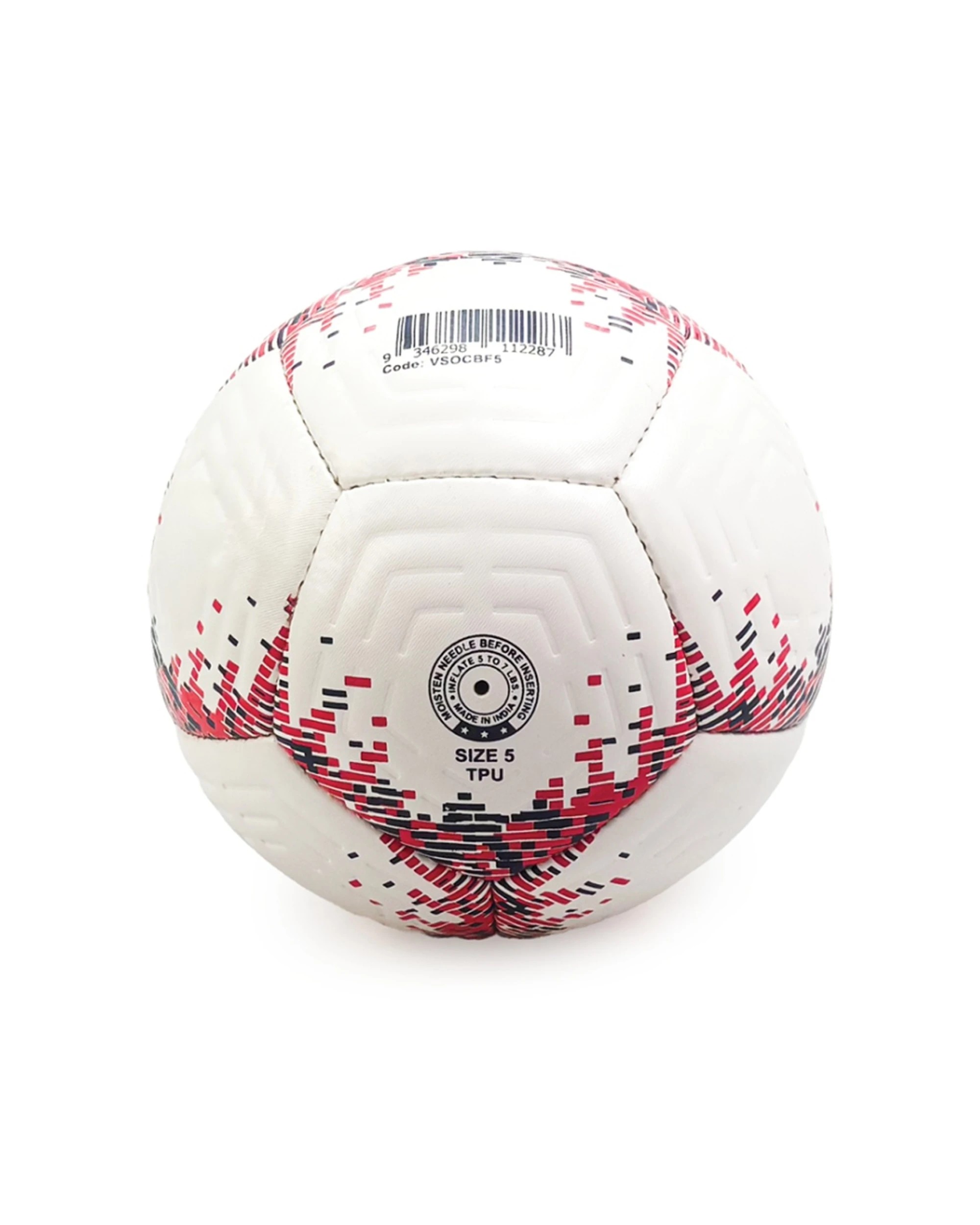 3 Victor Sports Flame Soccer Ball Textured PVC Hand-Stitched Size 5 - Multi, 3 of 3
