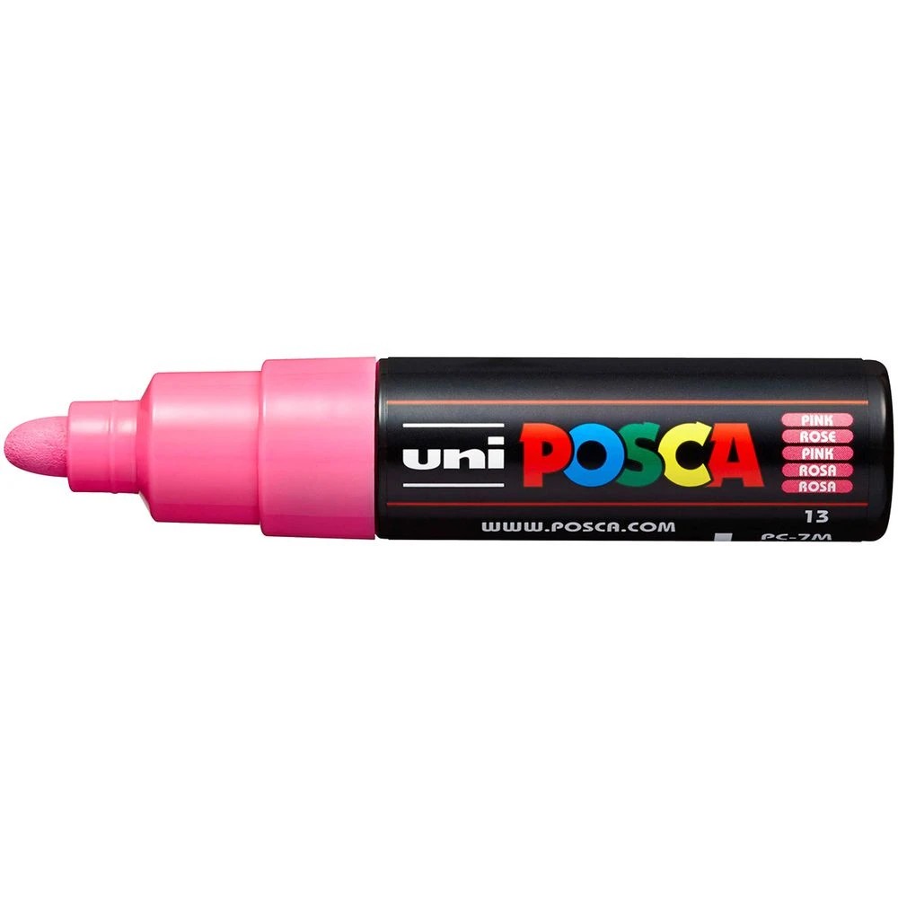 1 POSCA PC 7M Paint Marker Pink, 1 of 9