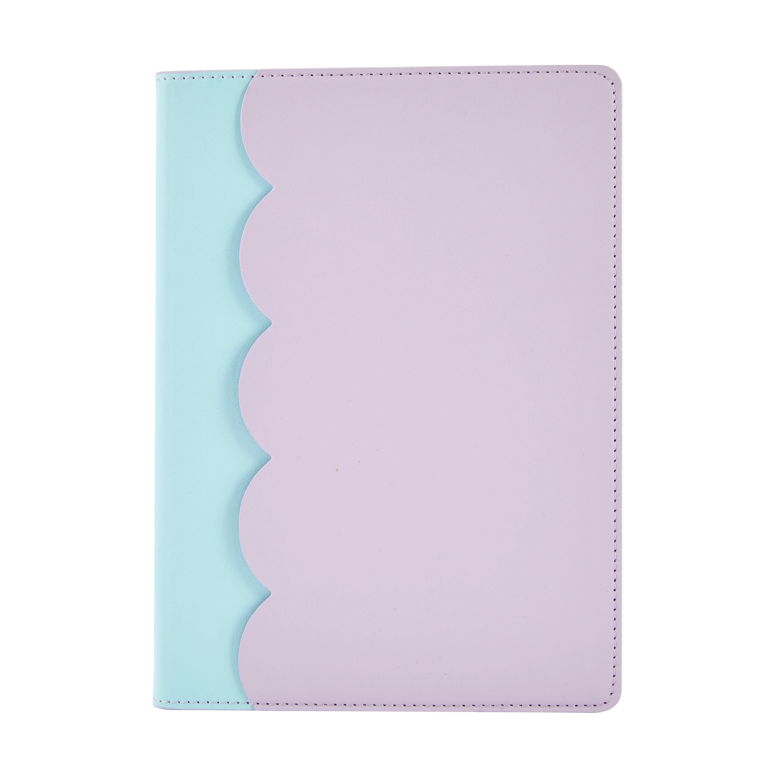 1 A5 Scallop Journal - Mint and Lavender, 1 of 4