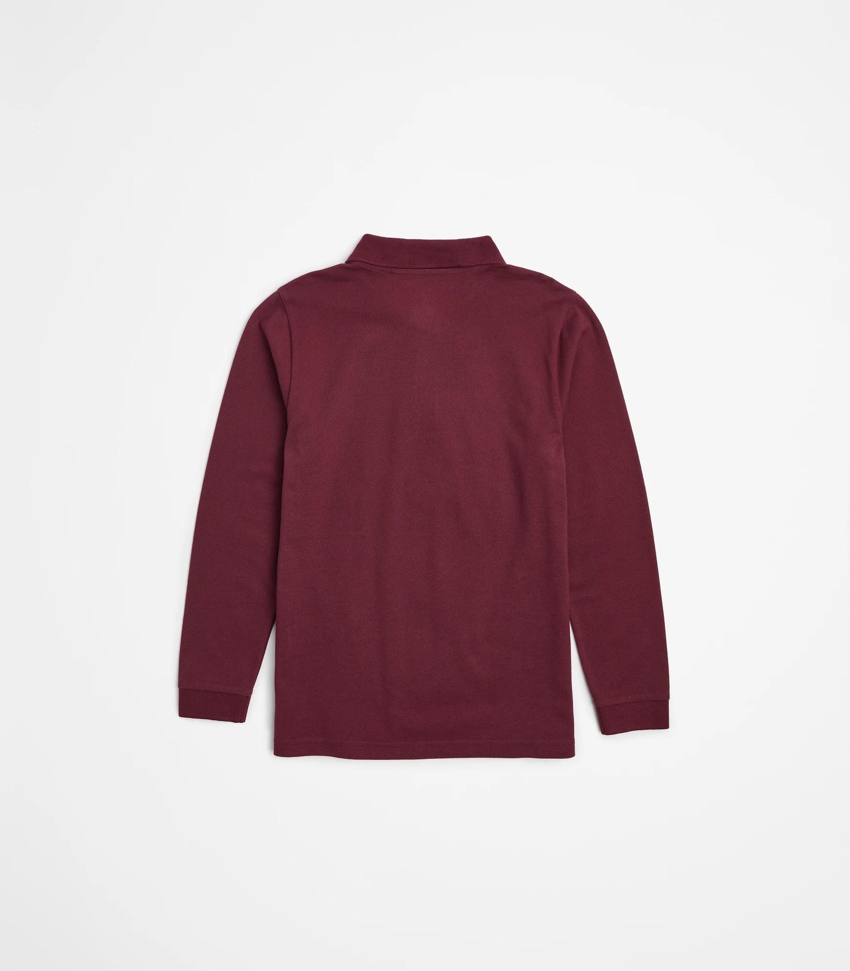 6 Target School Polo Long Sleeve Top BURGUNDY, 6 of 7