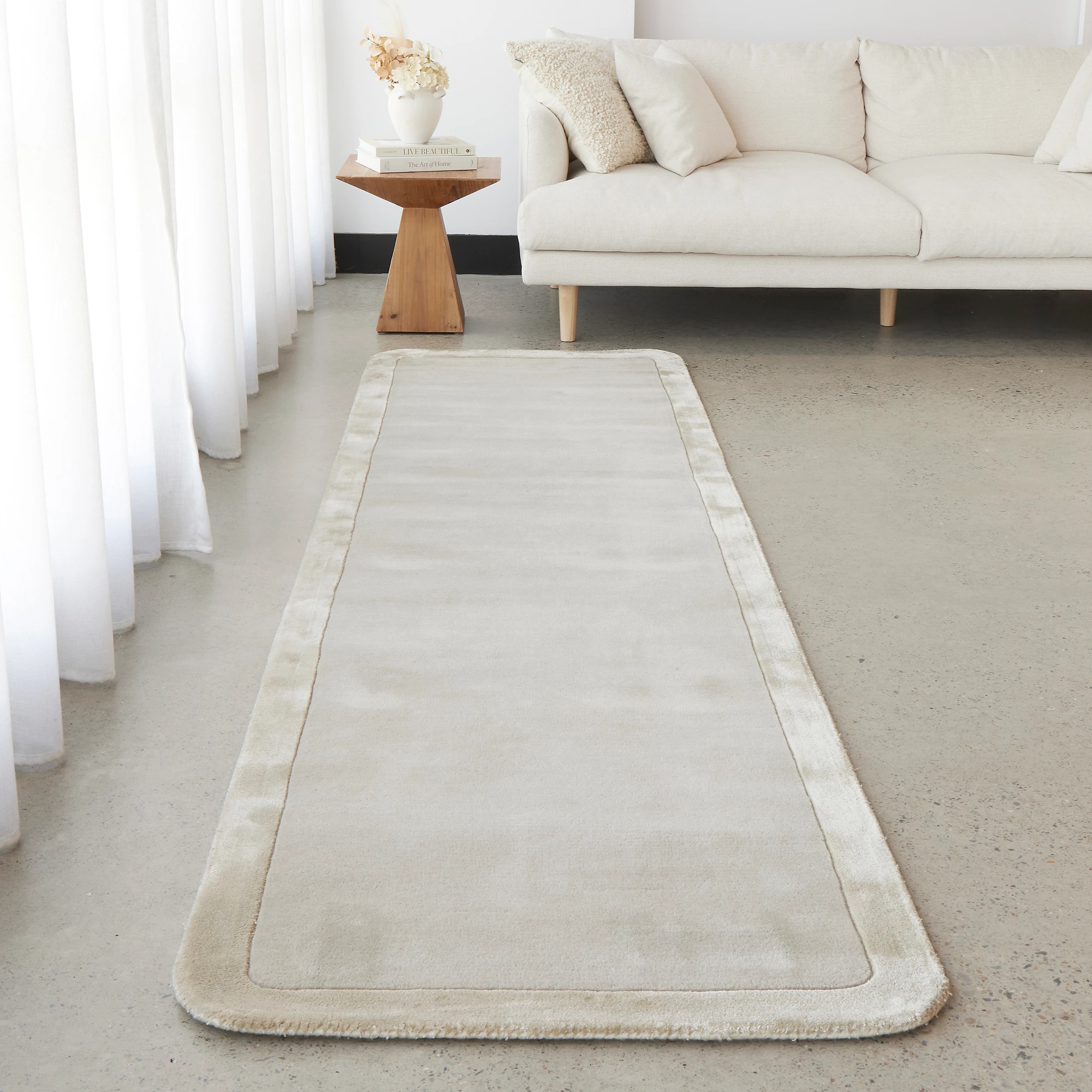 1 Common Ground Rugs Nexus 400x80cm - Large Runner Rug - Silver, 1 of 7