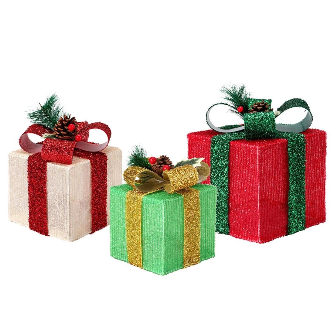 4 Jingle Jollys Christmas Lights 60 Led Fairy Light Gift Box 3pcs Decorations Rgw Led String Lights Indoor Outdoor - Multi, 4 of 7