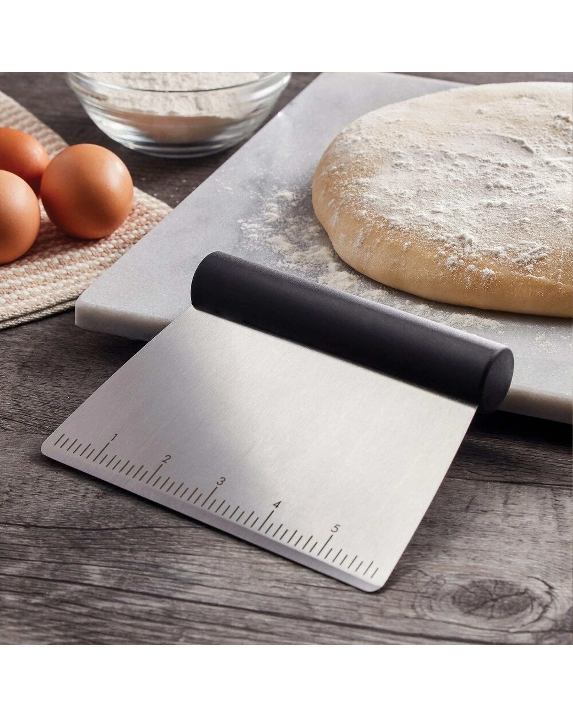 5 KitchenAid All Purpose Scraper Stainless Steel Ergonomic Roll Handle Tool - Black, 5 of 8