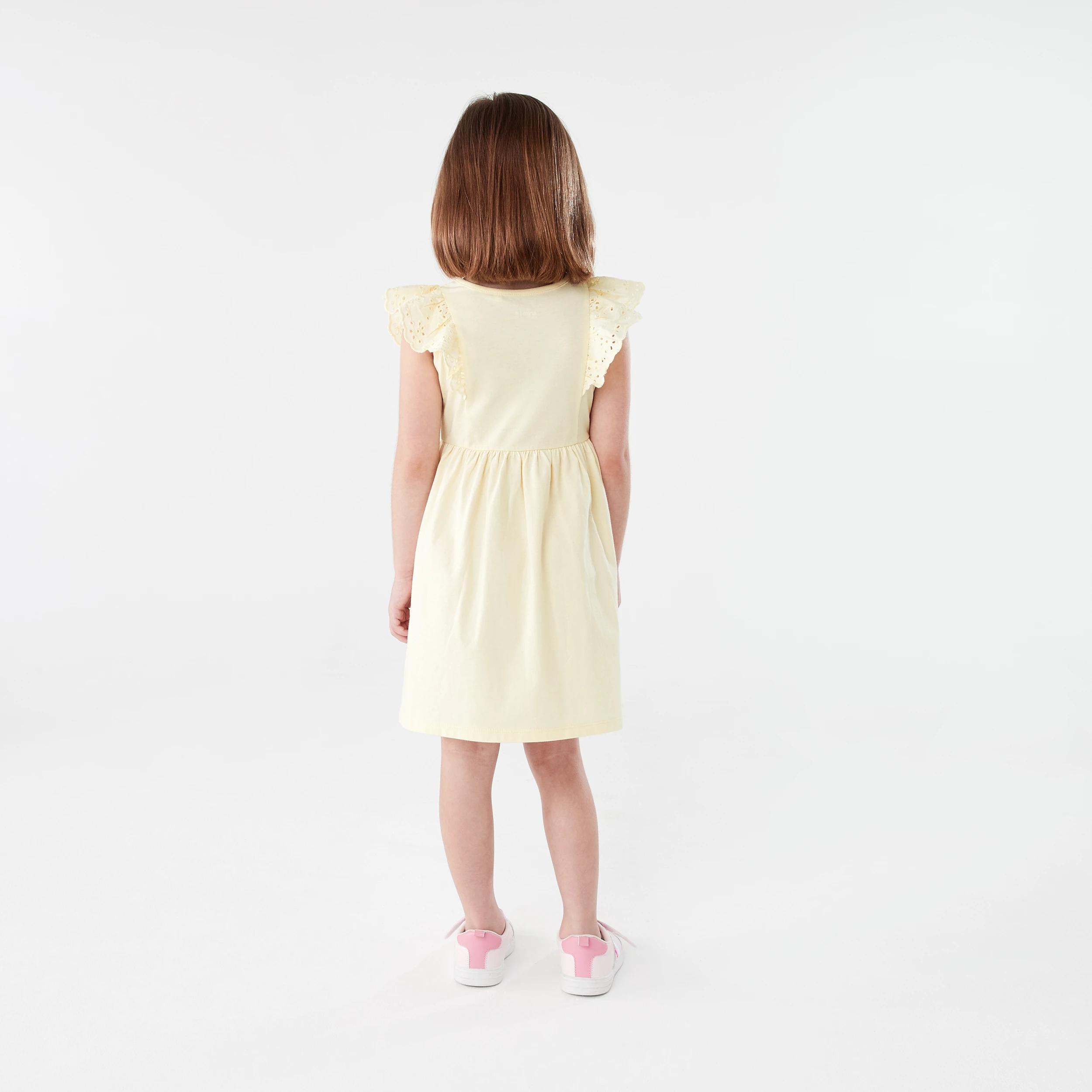 7 Frill Sleeve Dress SORBET YELLOW, 7 of 7