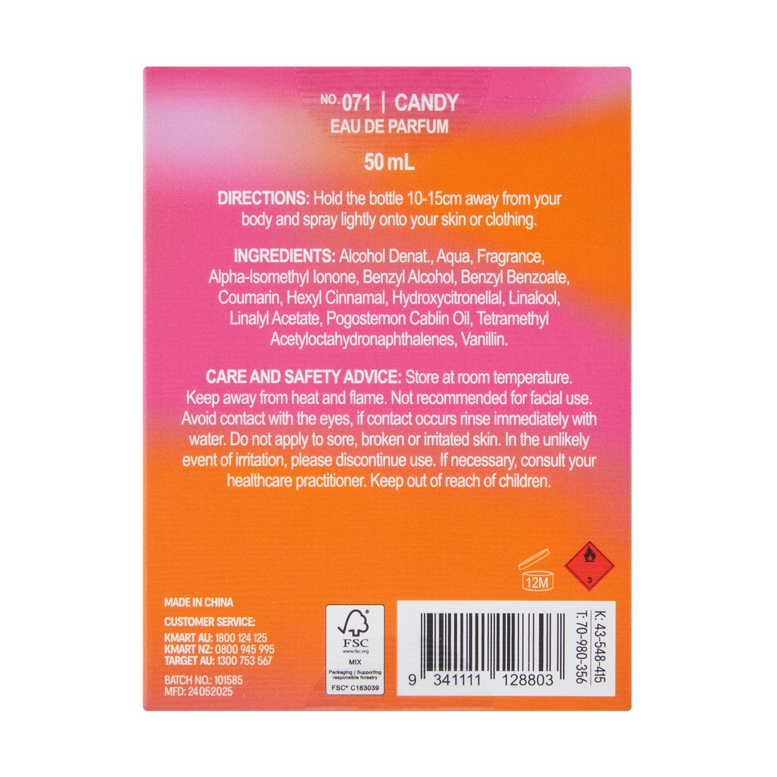 6 OXX Fragrance No. 071 Candy Eau De Parfum 50ml - Jasmine, Musk and Vanilla, 6 of 6