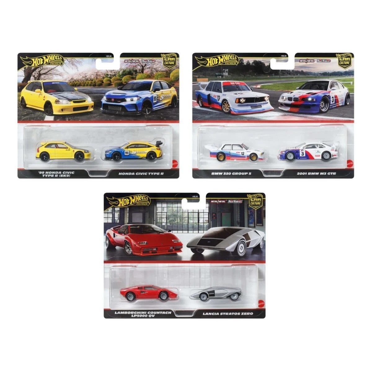 1 2 Pack Hot Wheels Premium Car Culture Real Riders Vehicle - Assorted, 1 of 5