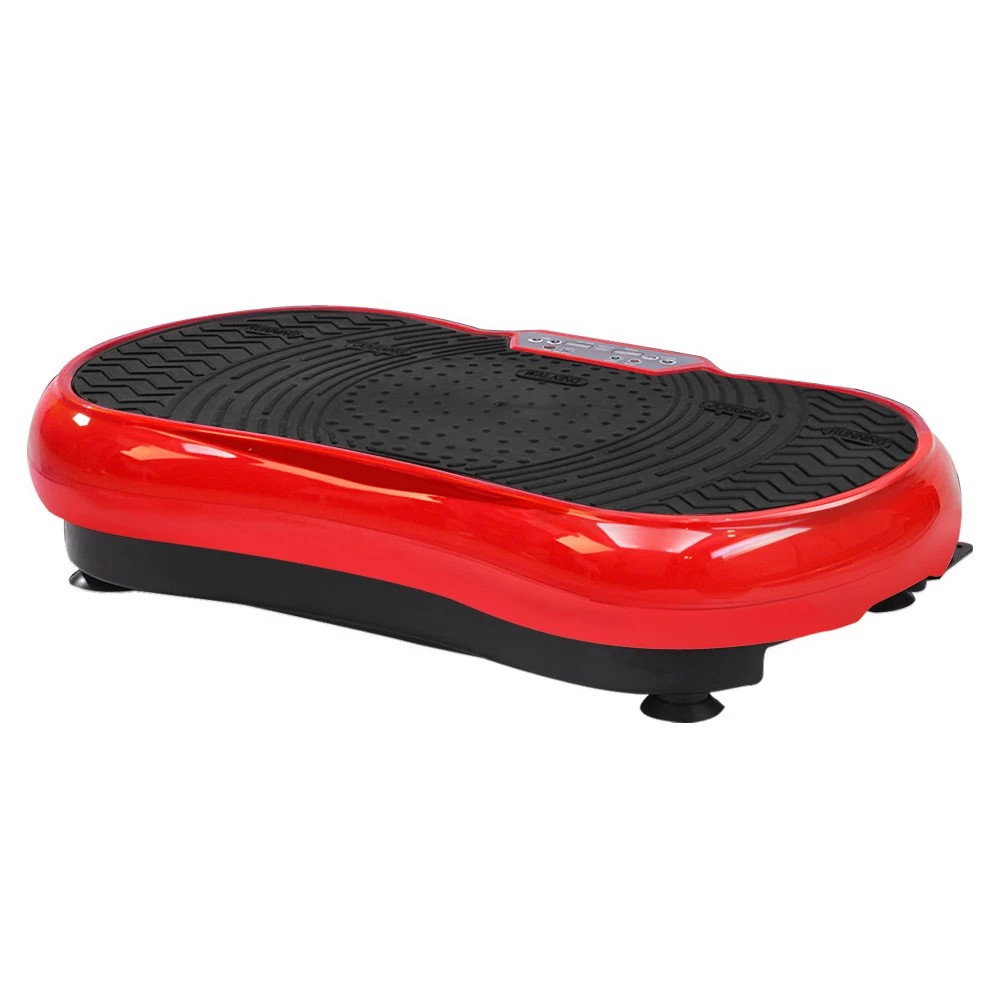 1 Everfit Vibration Machine Platform Vibrator Resistance Rope Home Fitness - Red, 1 of 9