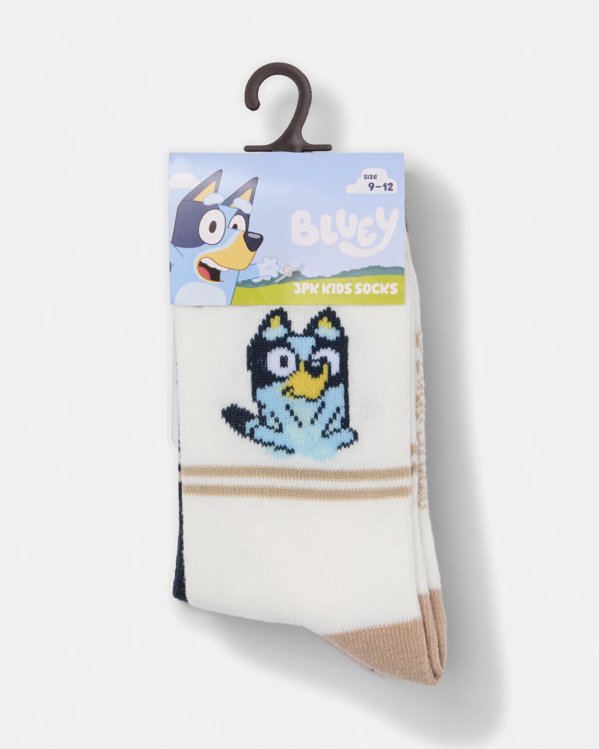 3 3 Pack Bluey License Crew Socks Bluey, 3 of 3