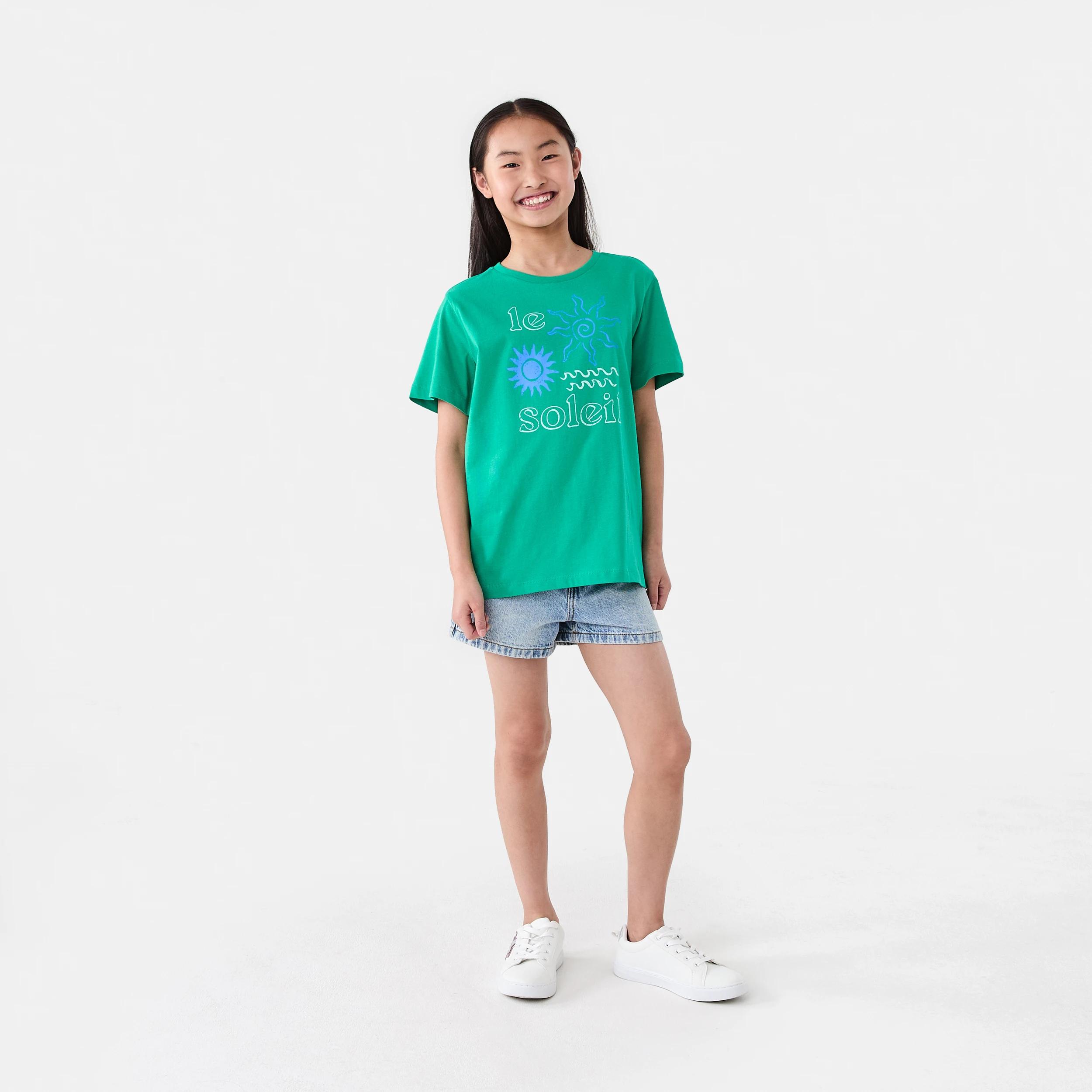 5 Short Sleeve Print T-shirt Grn Slogan, 5 of 6