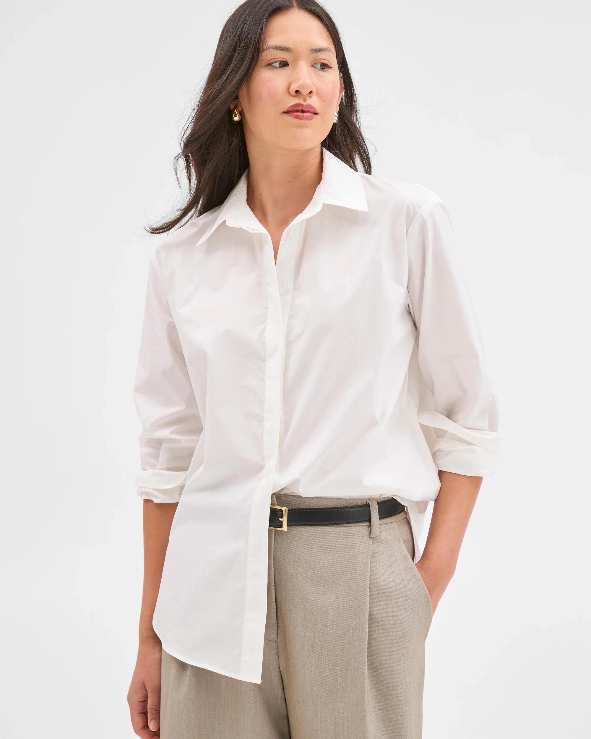 1 Preview Australian Cotton Poplin Shirt WHITE, 1 of 5