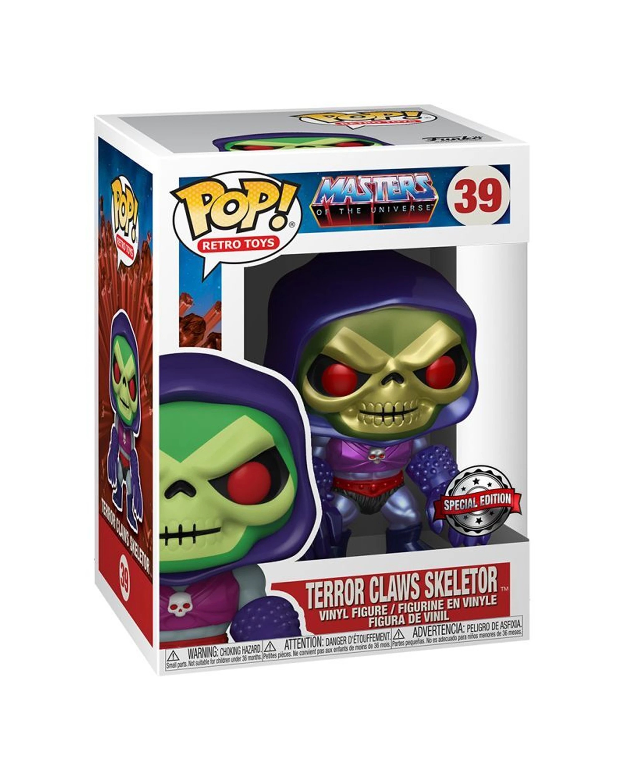 3 Pop MotU Skeletor With Terror Claws MT RS Vinyl Figure 10cm Collectible - Multi, 3 of 3