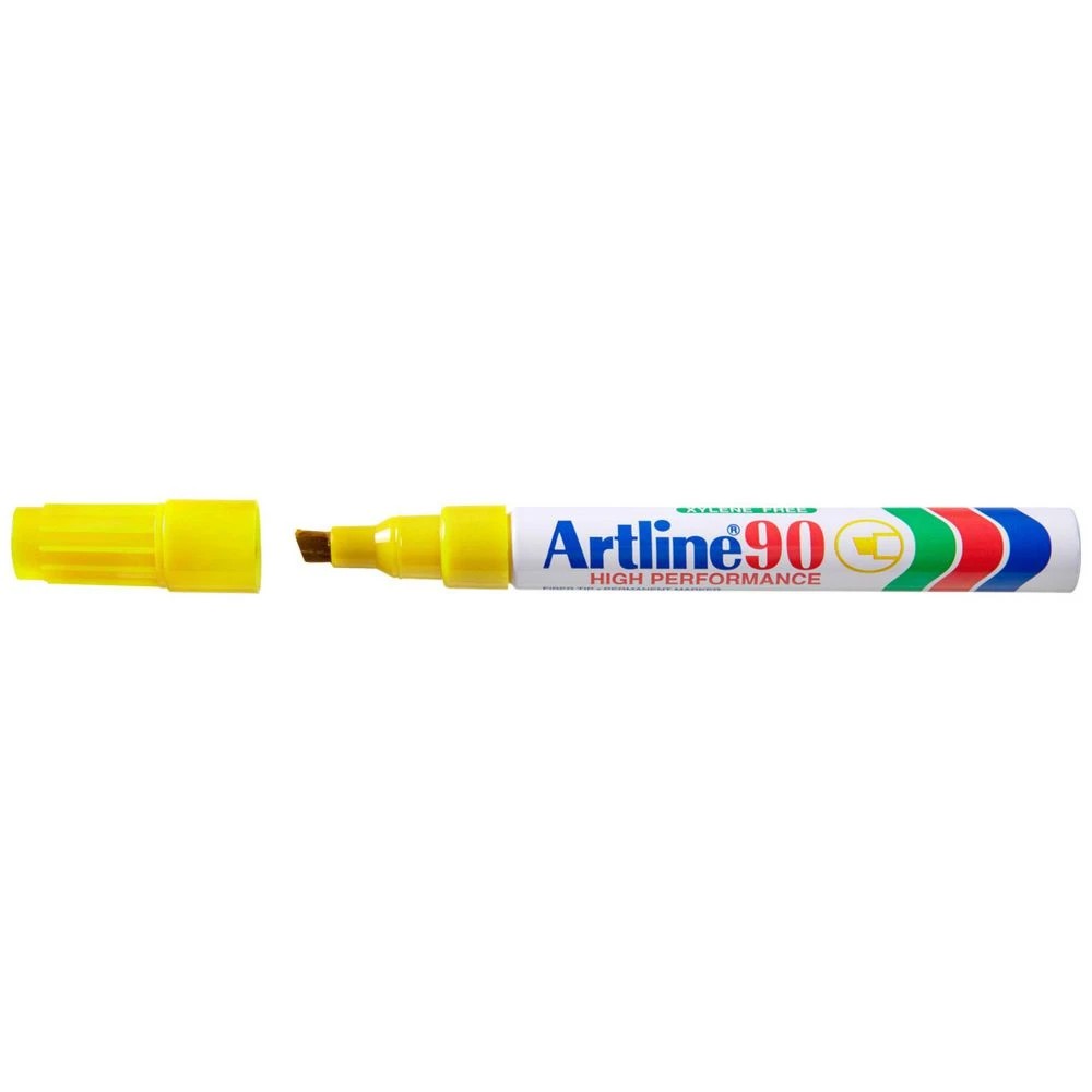1 Artline 90 Permanent Marker Yellow, 1 of 2