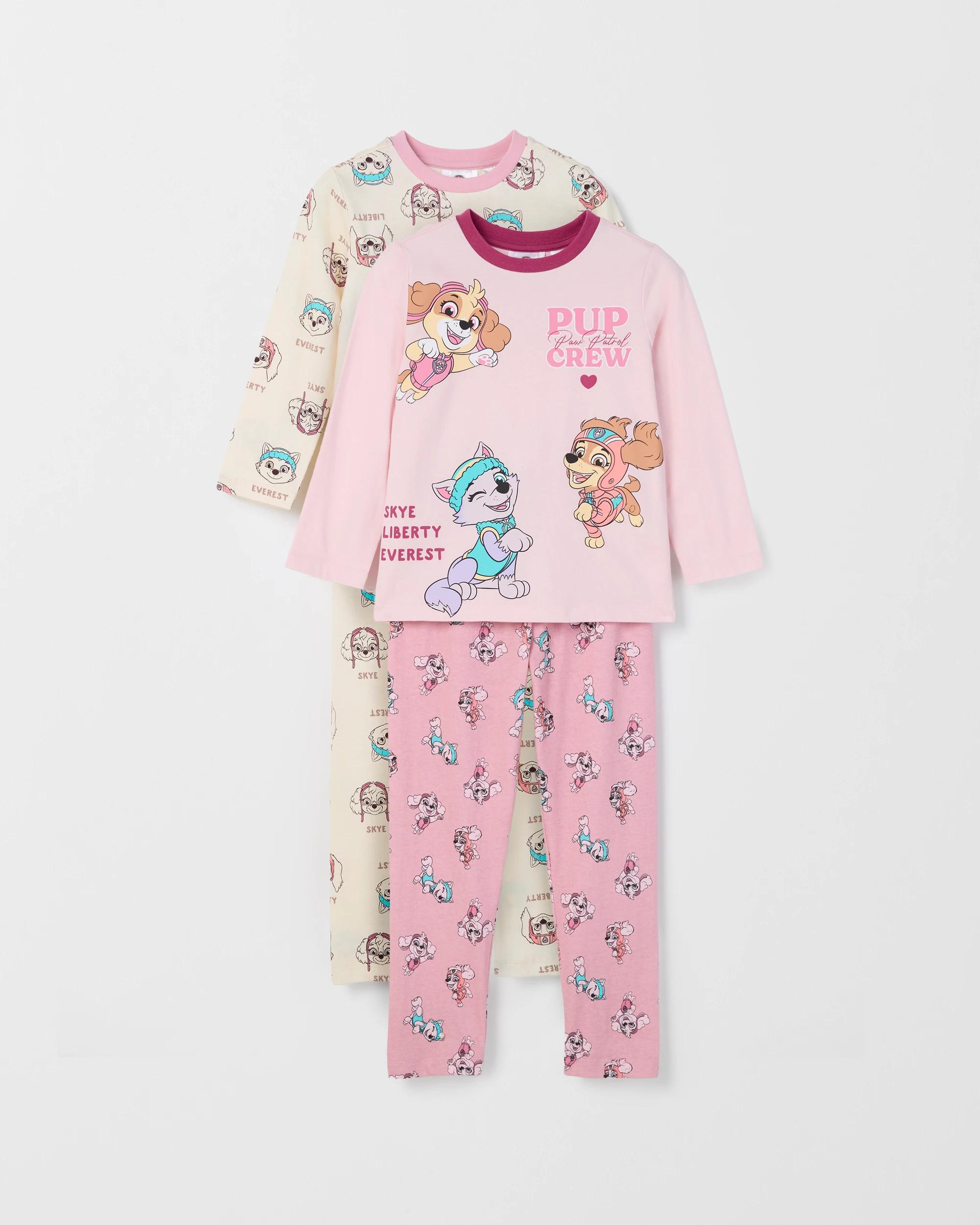 1 Paw Patrol Australian Cotton 2 Pack Younger Girls Pyjama Set PAW PATROL, 1 of 6