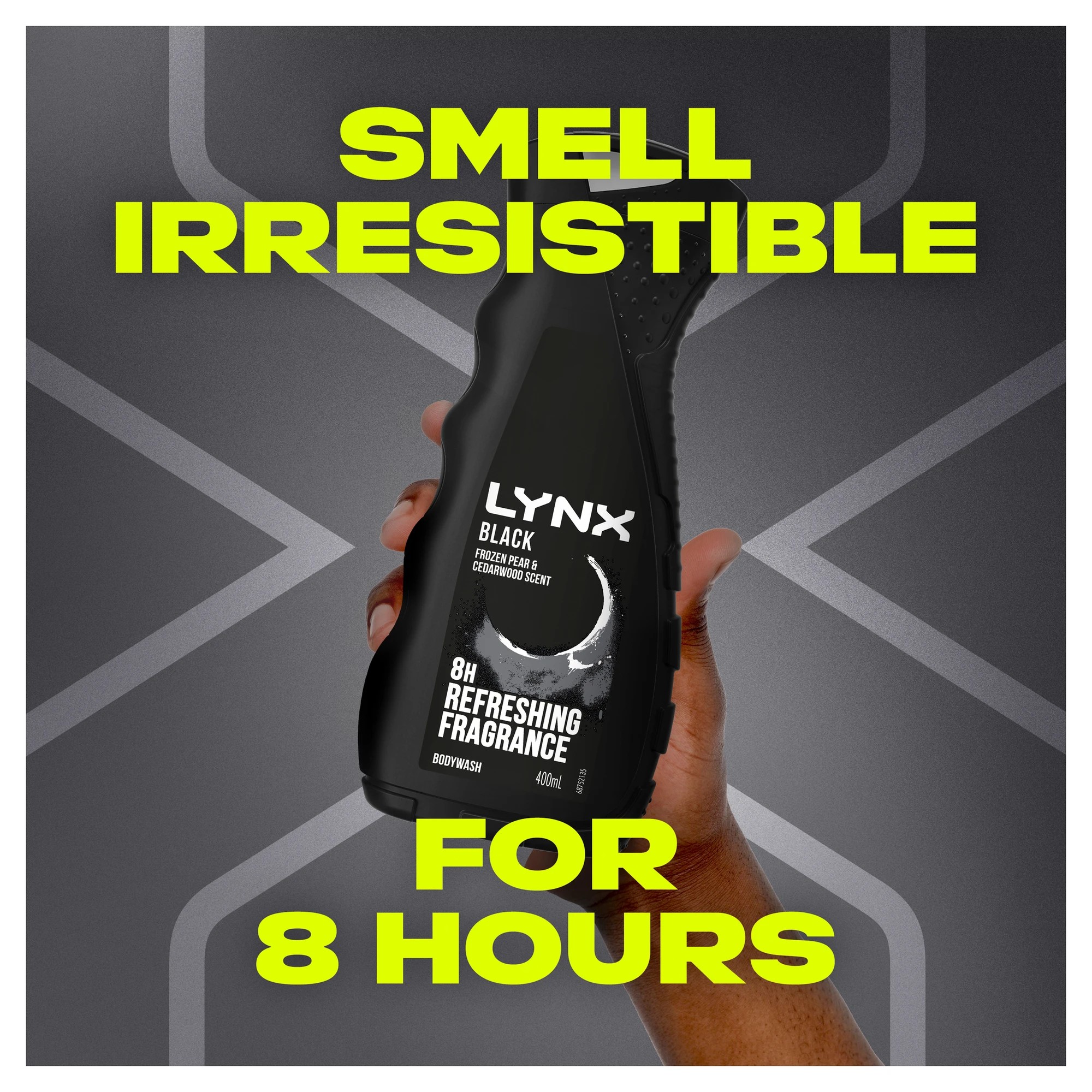 4 LYNX Black 8-Hour Refreshing Fragrance Bodywash 400ml - Frozen Pear and Cedarwood Scent, 4 of 6