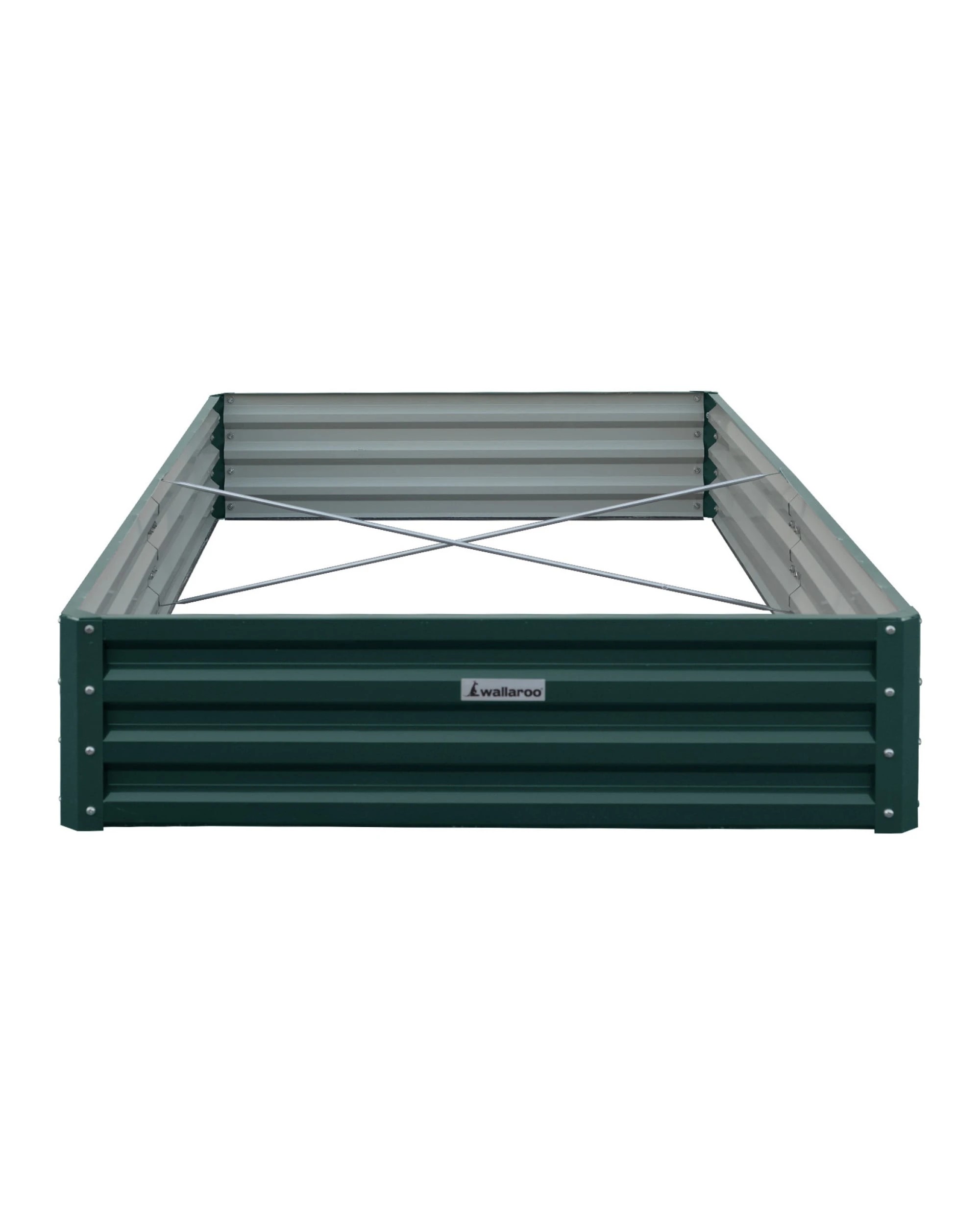 3 Wallaroo Galvanized Steel Raised Garden Bed 240 x 120 x 30cm Plants Vegetables Herbs Flowers - Green, 3 of 5