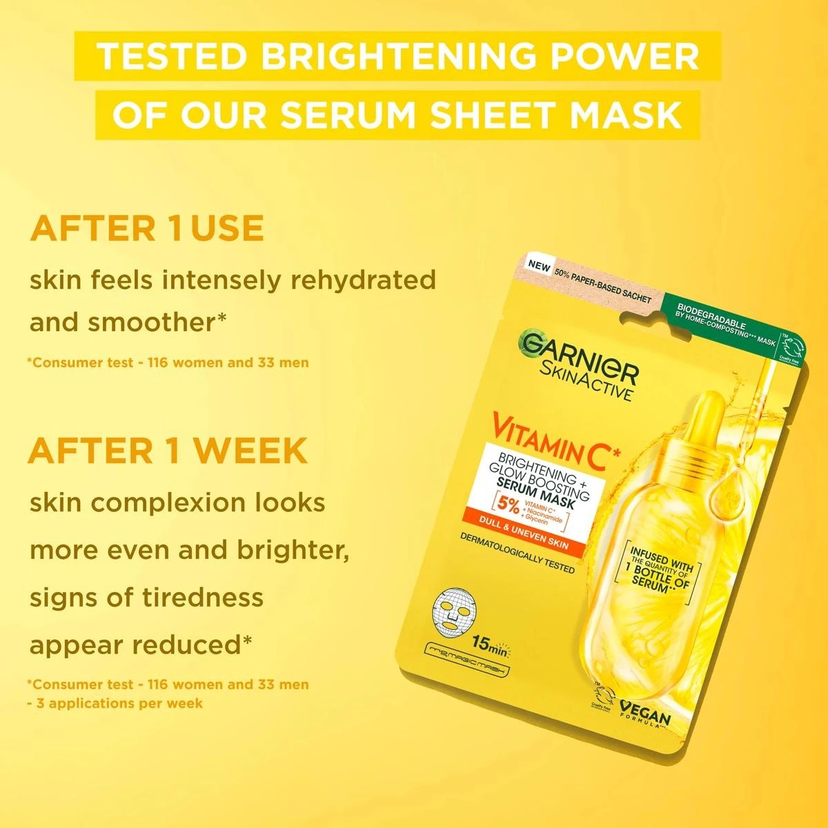 5 Garnier SkinActive Sheet Mask - Vitamin C and Hyaluronic Acid, 5 of 9