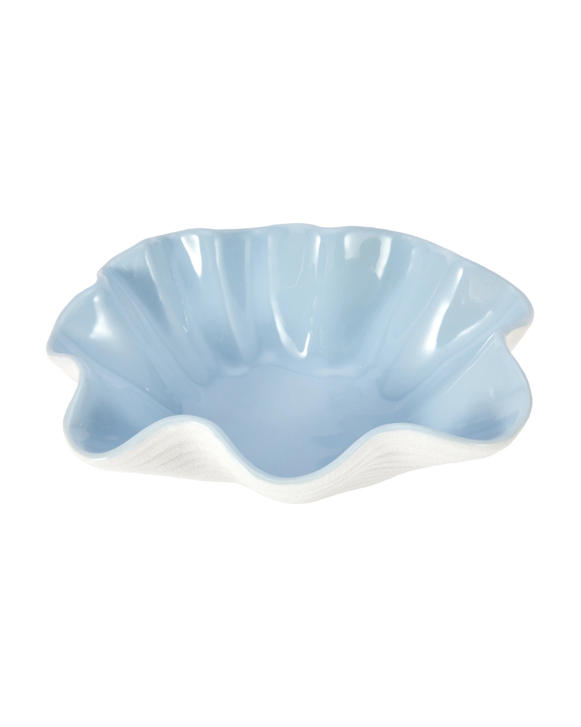 1 Two Tone Shell Decor Bowl, 1 of 5