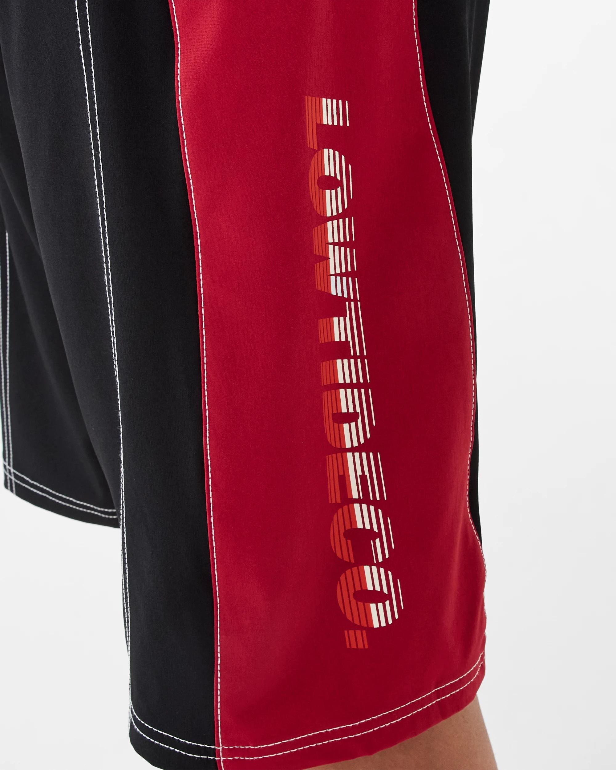 6 Spliced Stretch Swim Boardshorts Black, 6 of 9