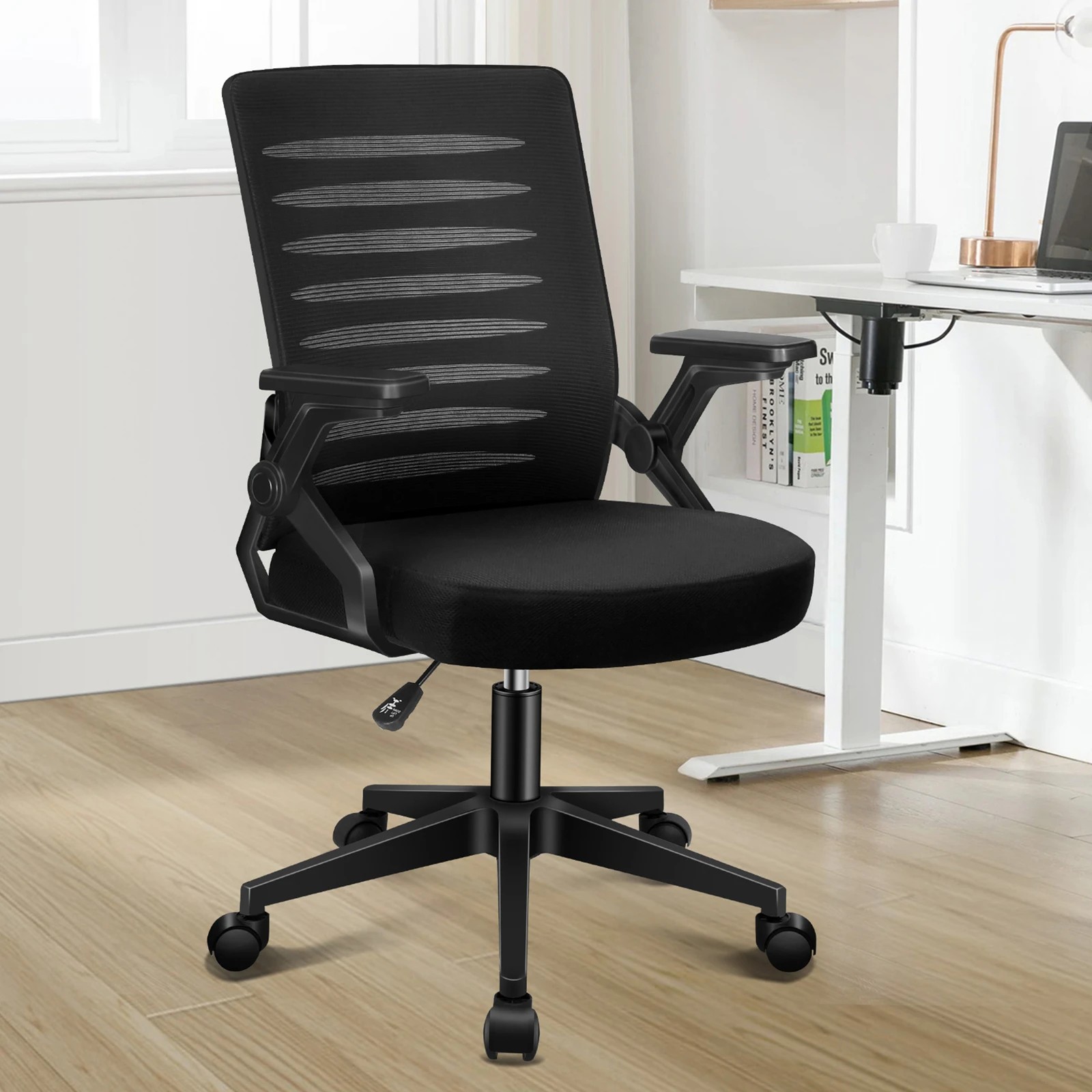 2 Alfordson Mesh Office Chair Executive Computer Seat Gaming Racing Work - Black, 2 of 10