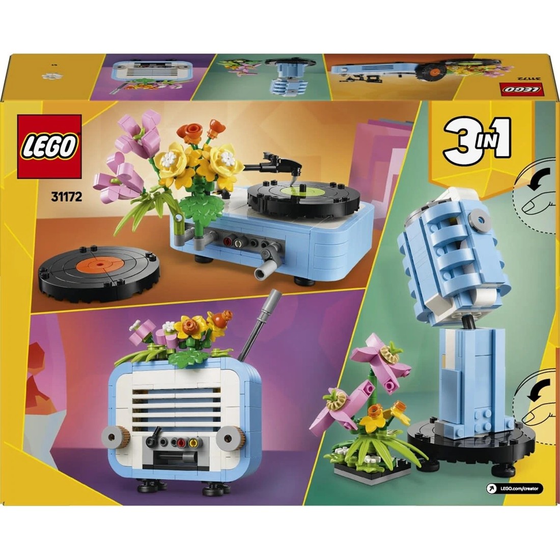 10 LEGO Creator Record Player with Flowers 31172, 10 of 10