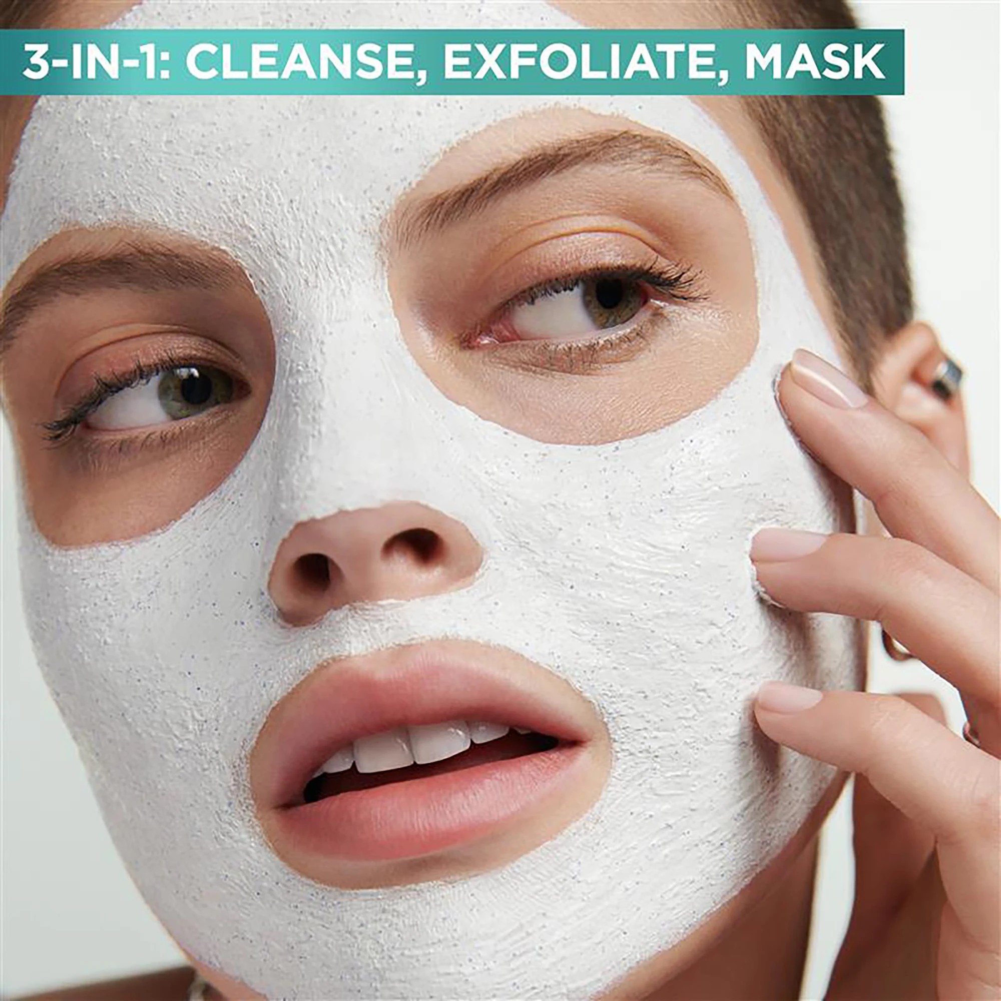 3 Garnier SkinActive PureActive 3-in-1 Anti-Spot Wash, Scrub and Mask 150ml - Clay and Niacinamide, 3 of 4