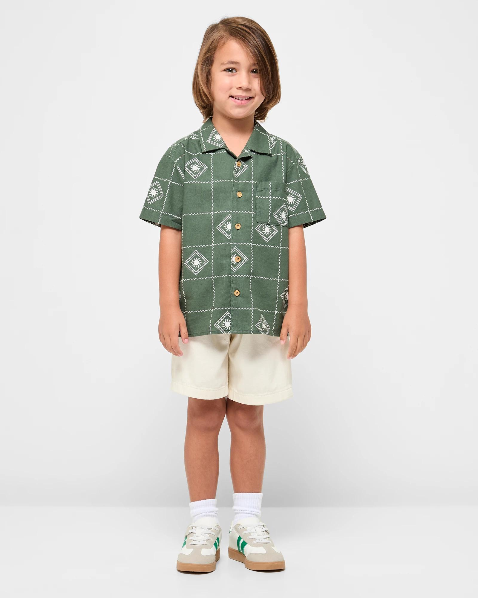 2 Target Cotton Short Sleeve Shirt GREEN, 2 of 5