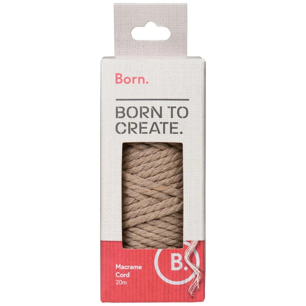1 Born Macrame Cord Kraft, 1 of 3