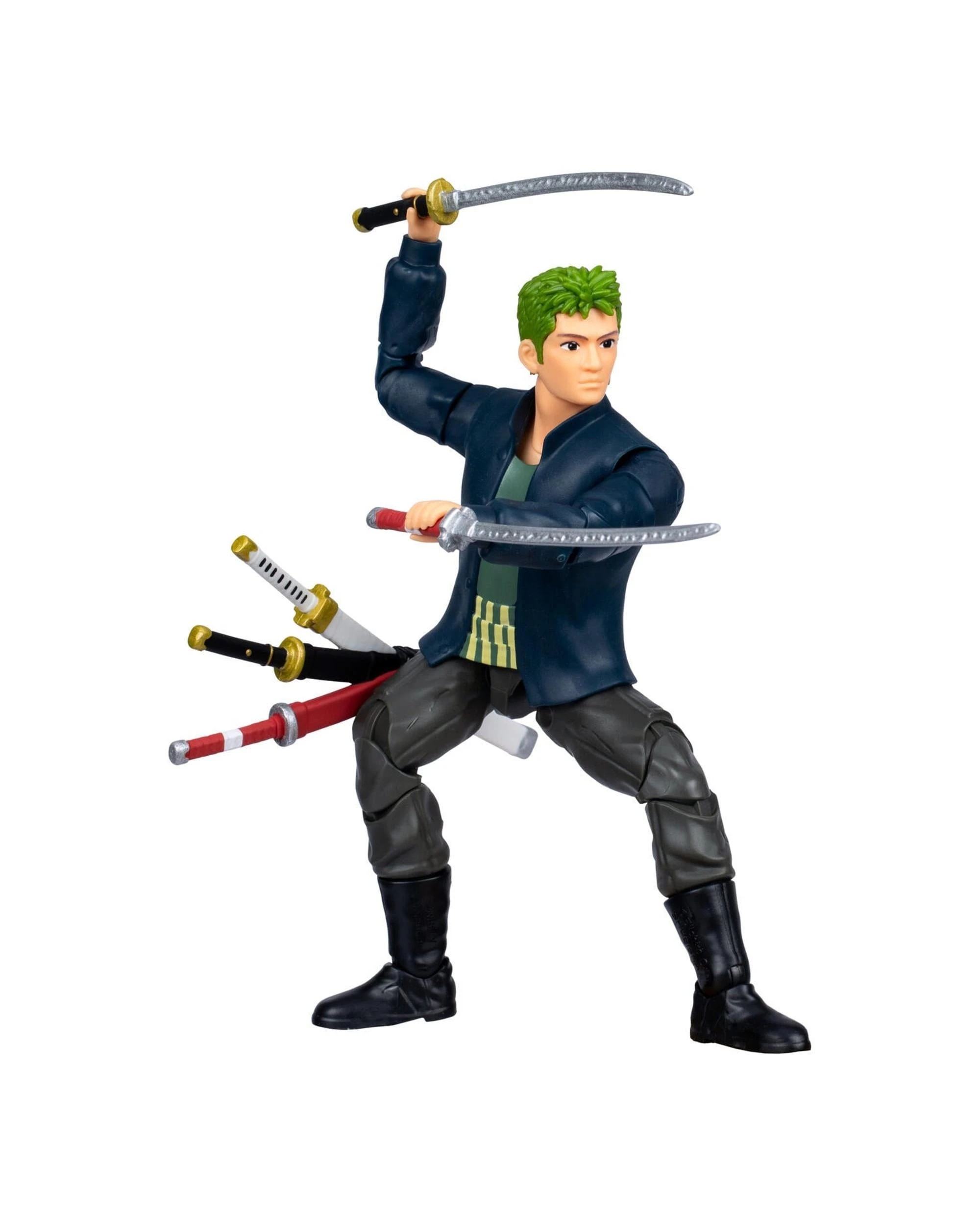 3 One Piece Netflix Adventure Series 1 Roronoa Zoro Action Figure, 3 of 9