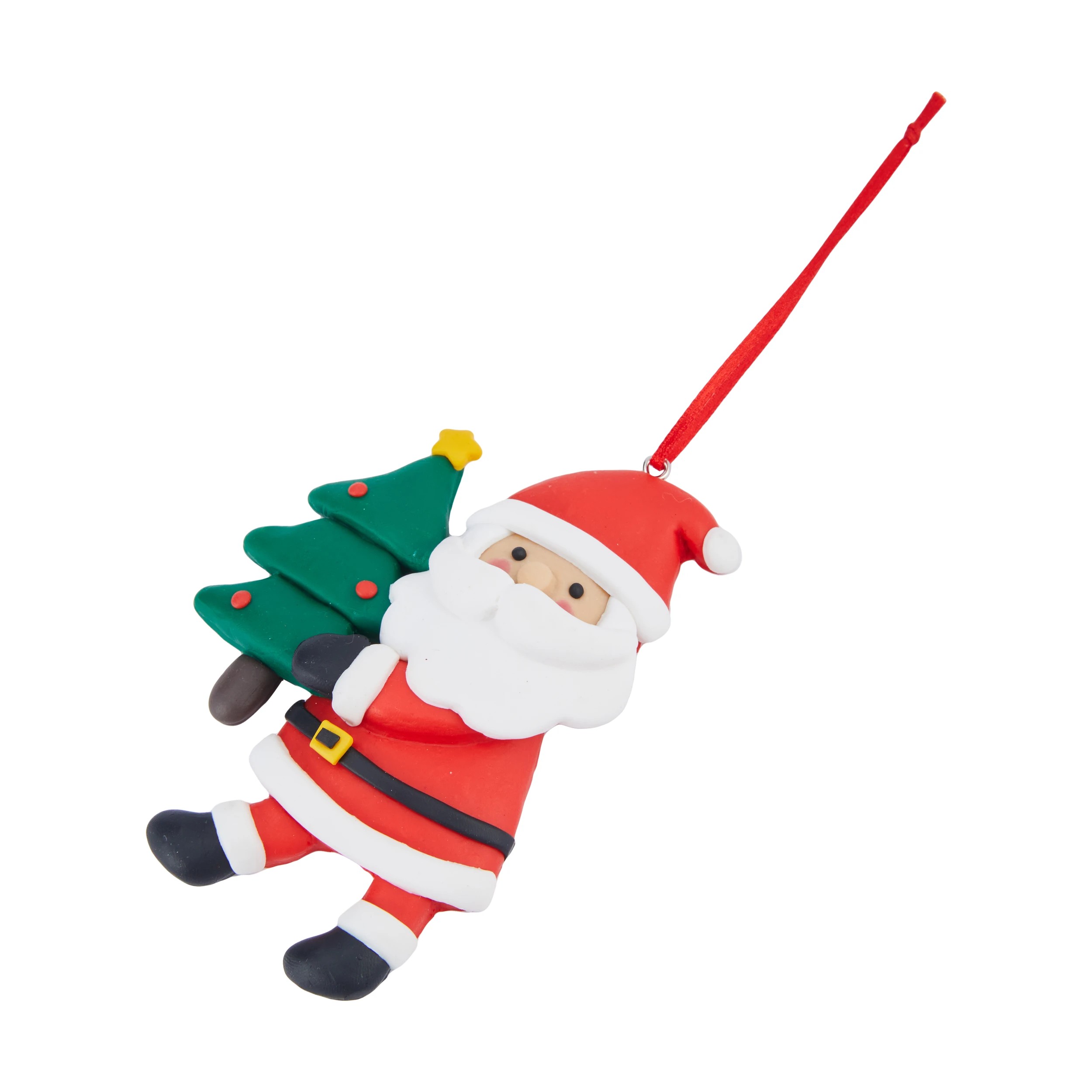 4 Hand Crafted Santa Decoration - Assorted, 4 of 6