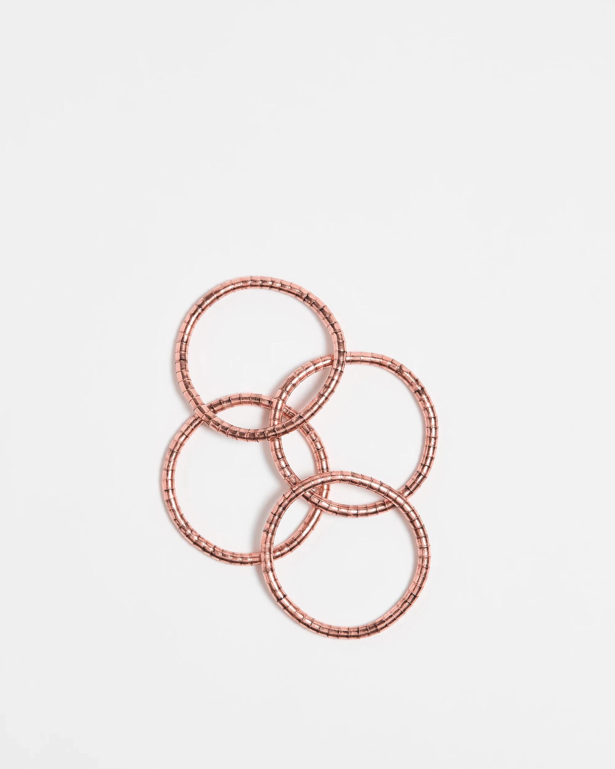 1 Target 4 Pack Metal Waterfall Bracelets BRUSHED COPPER, 1 of 1
