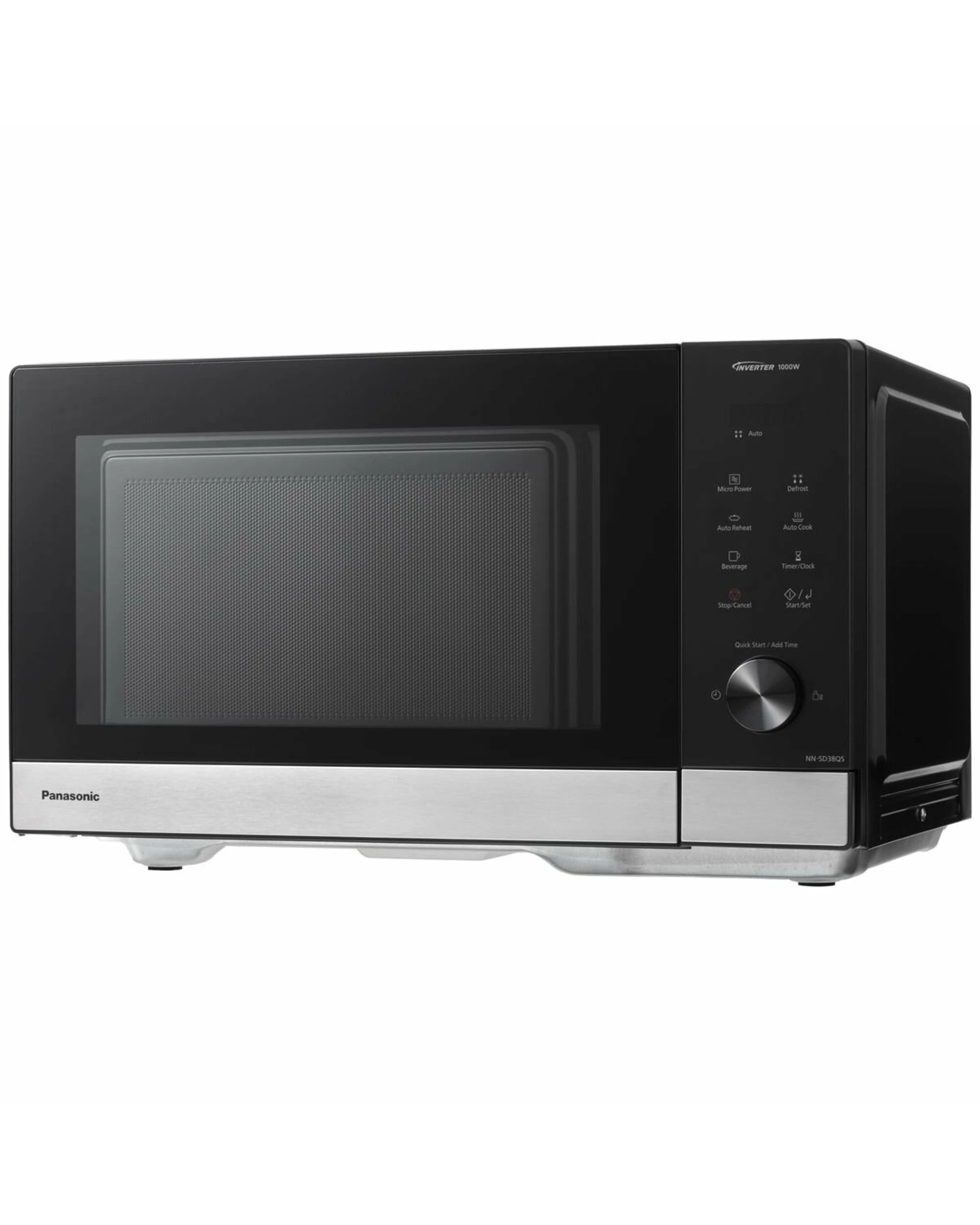 2 Panasonic 29Ltr 1000-Watt Inverter Microwave Black with Stainless Steel Trim-, 2 of 5