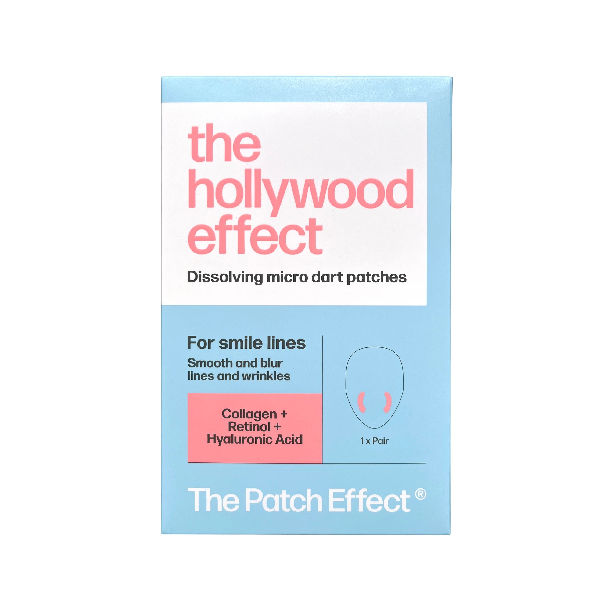 1 The Patch Effect The Hollywood Effect Dissolving Micro Dart Patches - Collagen, Retinol and Hyaluronic Acid, 1 of 3