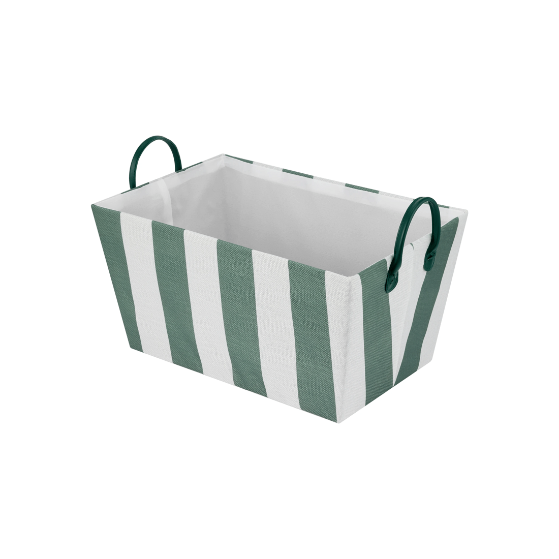 1 Tapered Basket - Green Stripe, 1 of 5
