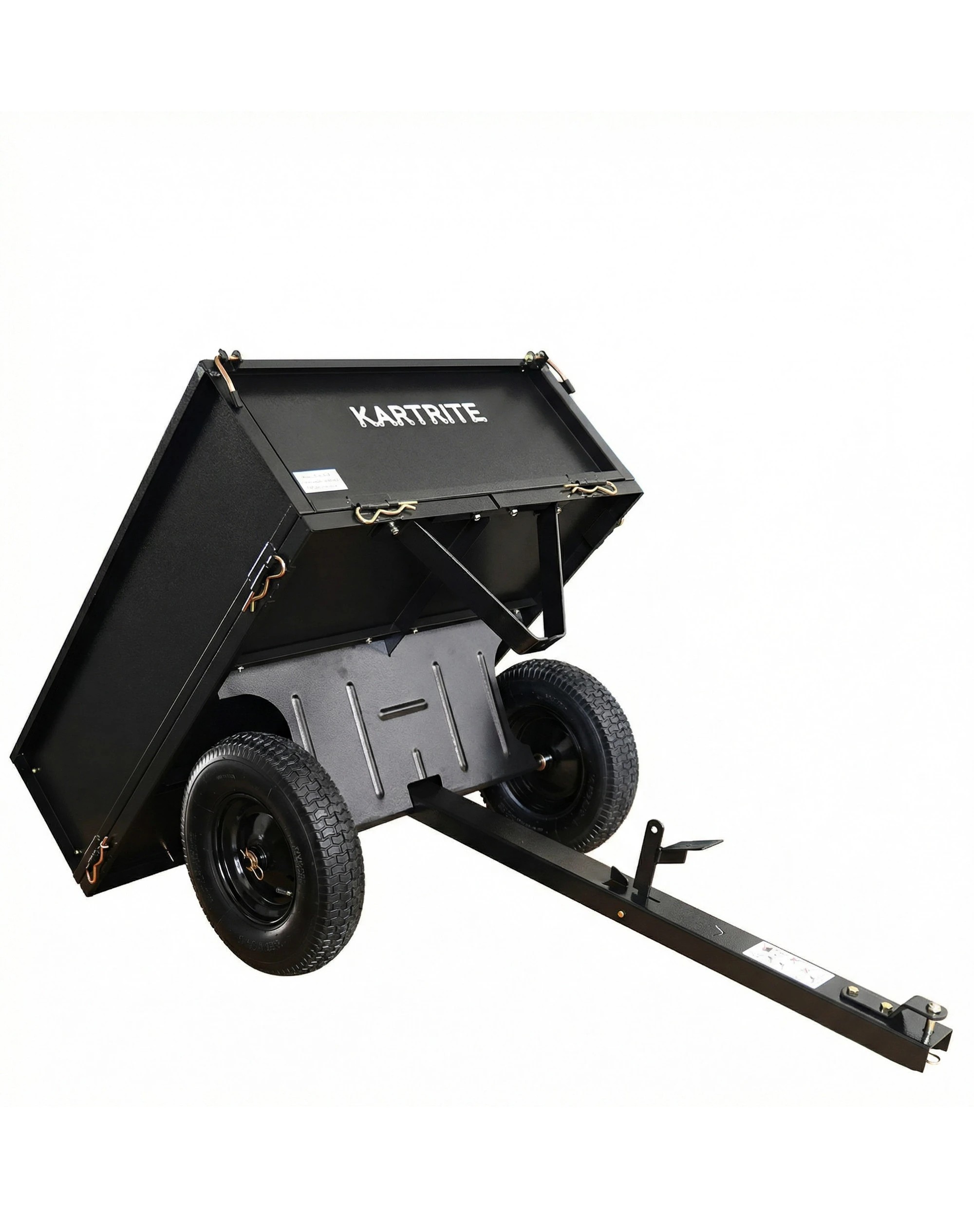 5 Kartrite Garden Heavy Duty Dump Cart 270kg Capacity Utility Tailgate Trailer - Black, 5 of 8