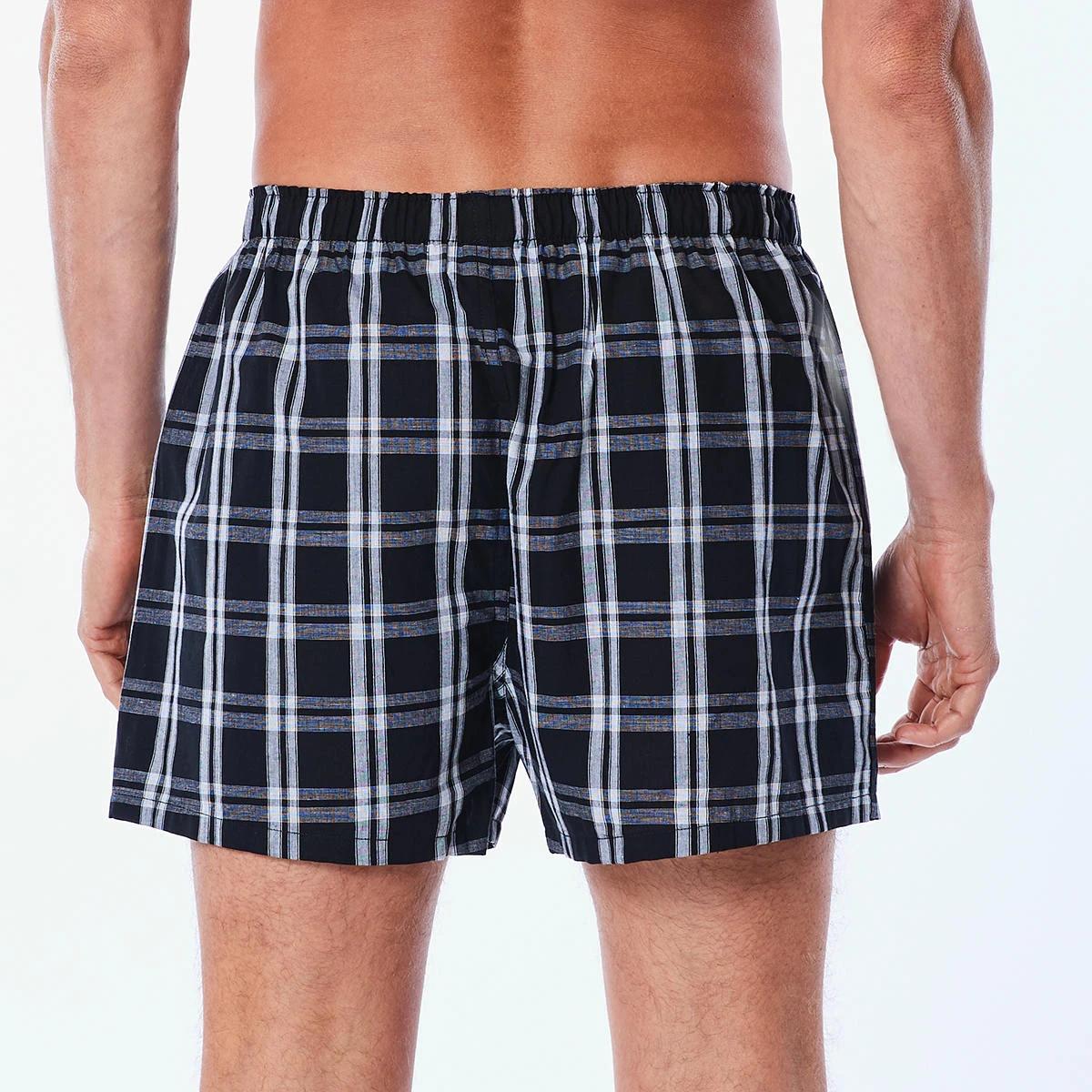 6 3 Pack Alpha Classic Woven Boxers Blkchkpk, 6 of 7