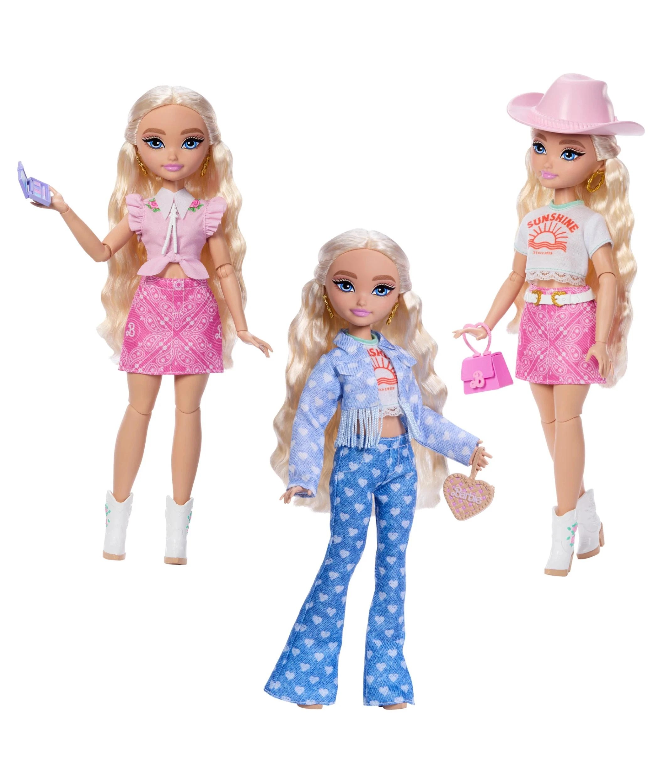 4 Mattel Barbie Malibu Doll  Dream Besties Festival Looks Set - Multi, 4 of 6