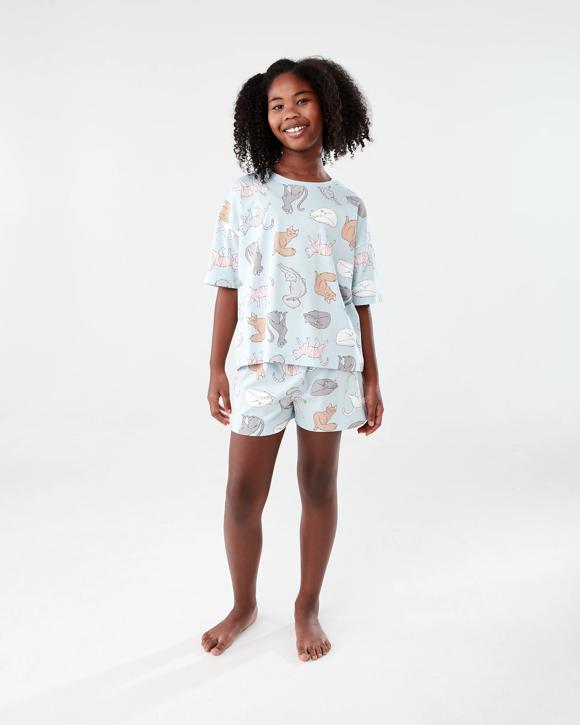 Short Sleeve Top Jersey Pyjama Set