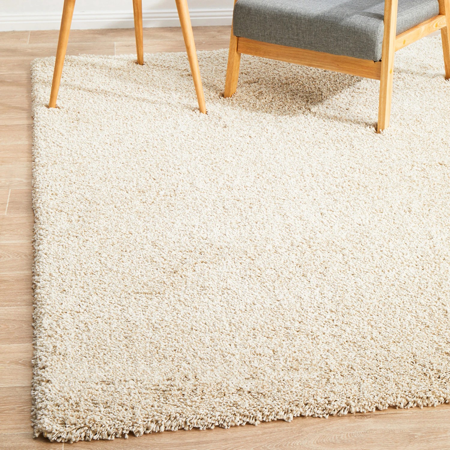 Common Ground Rugs Bayfront Cream 330x240cm - Extra Large Shag Rug ...