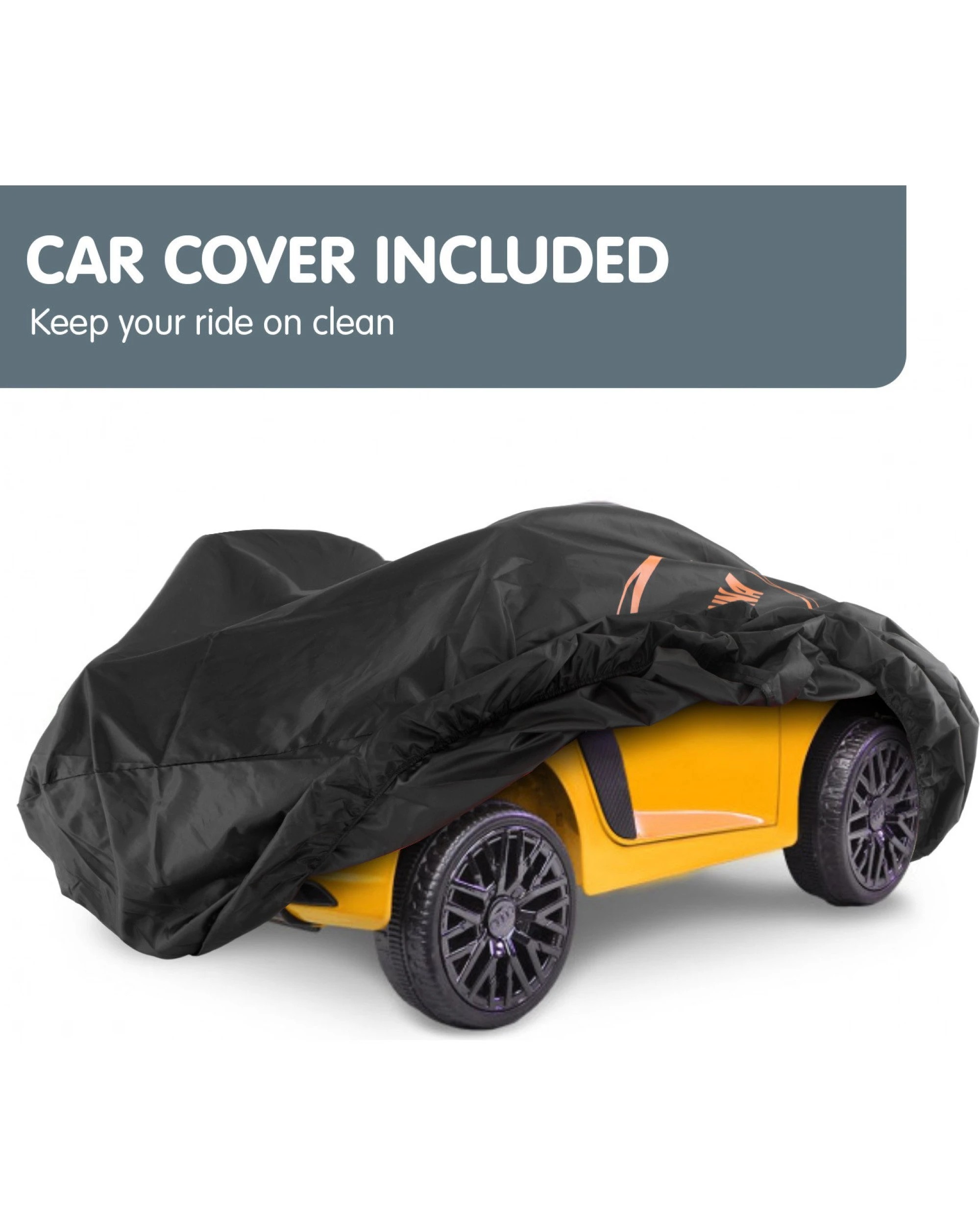 9 Kahuna R8 Spyder Audi Licensed Kids Electric Ride On Car Yellow, 9 of 9