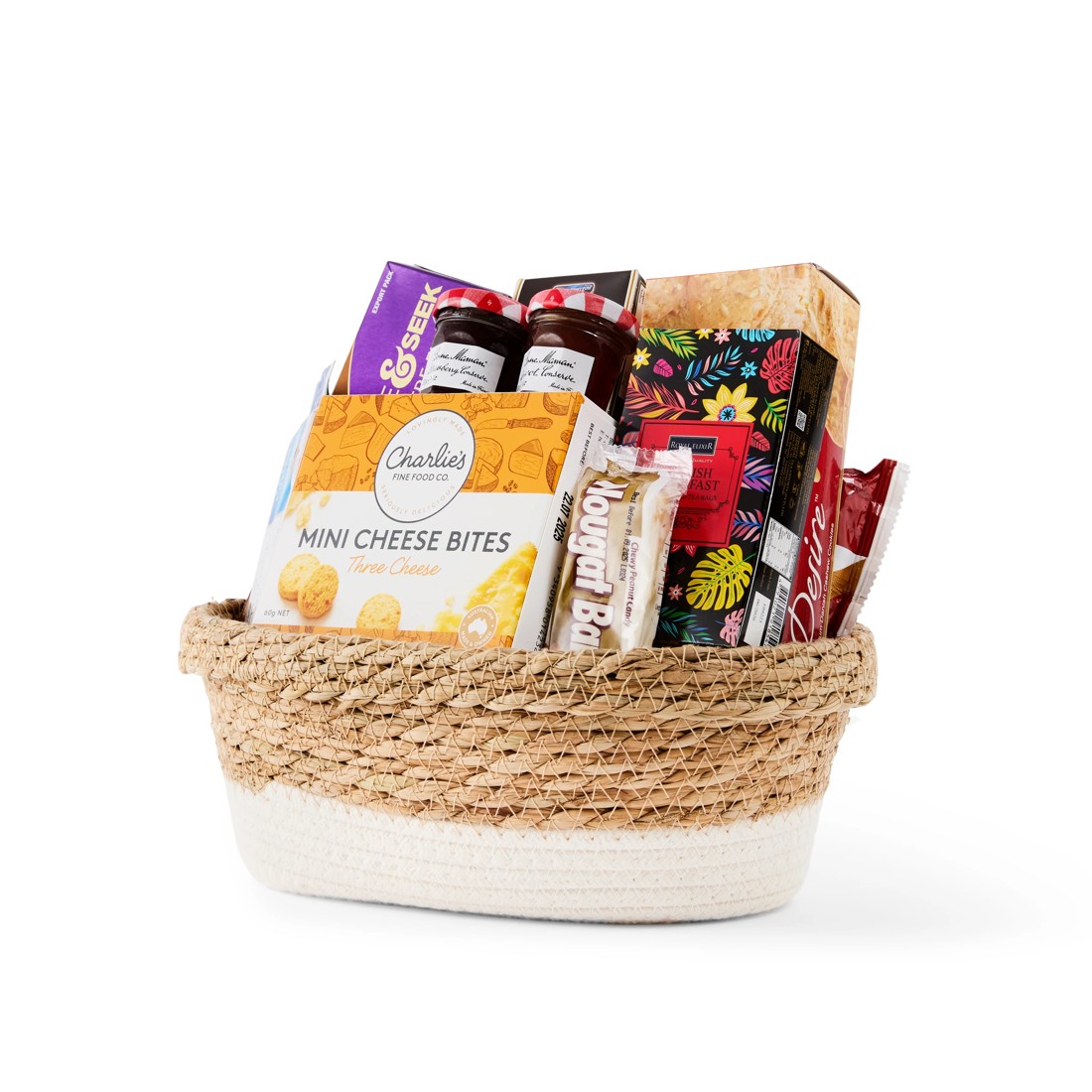4 Medium Woven Basket Hamper, 4 of 6