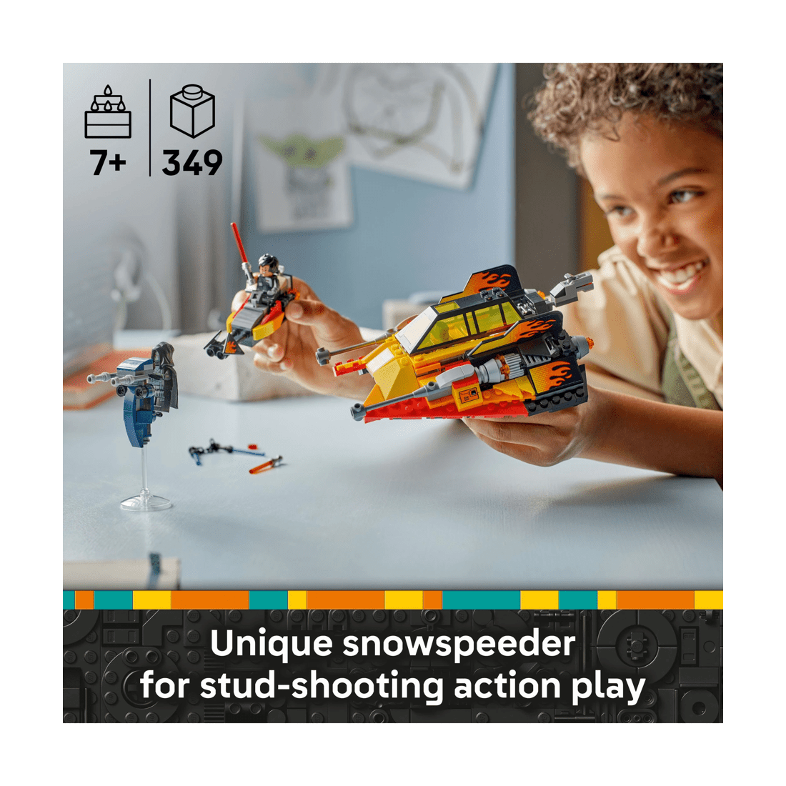 3 LEGO Star Wars The Force Burner Snowspeeder 75414, 3 of 10