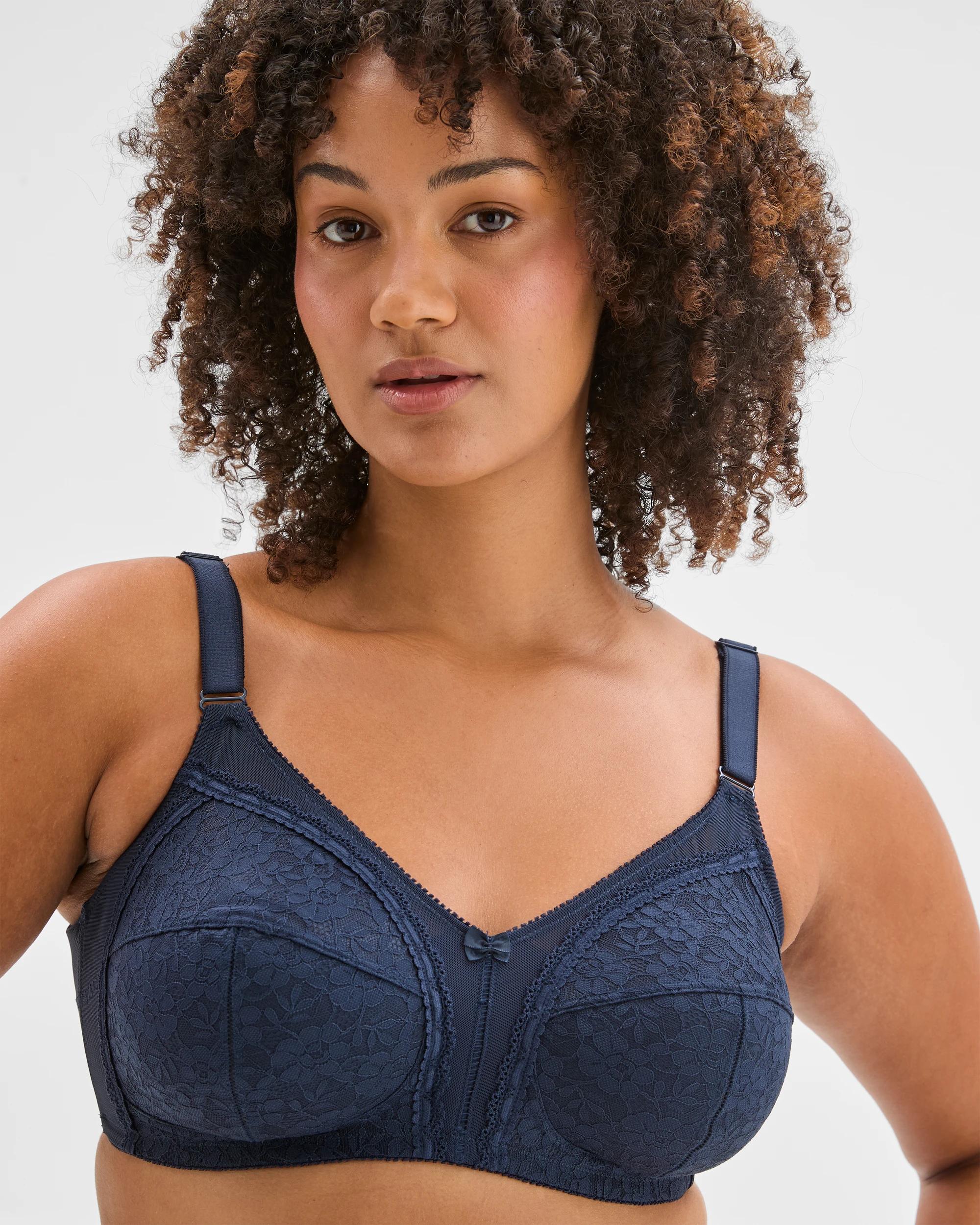 2 Target Plus Size Firm Support Wirefree Bra NAVY BLAZER, 2 of 4