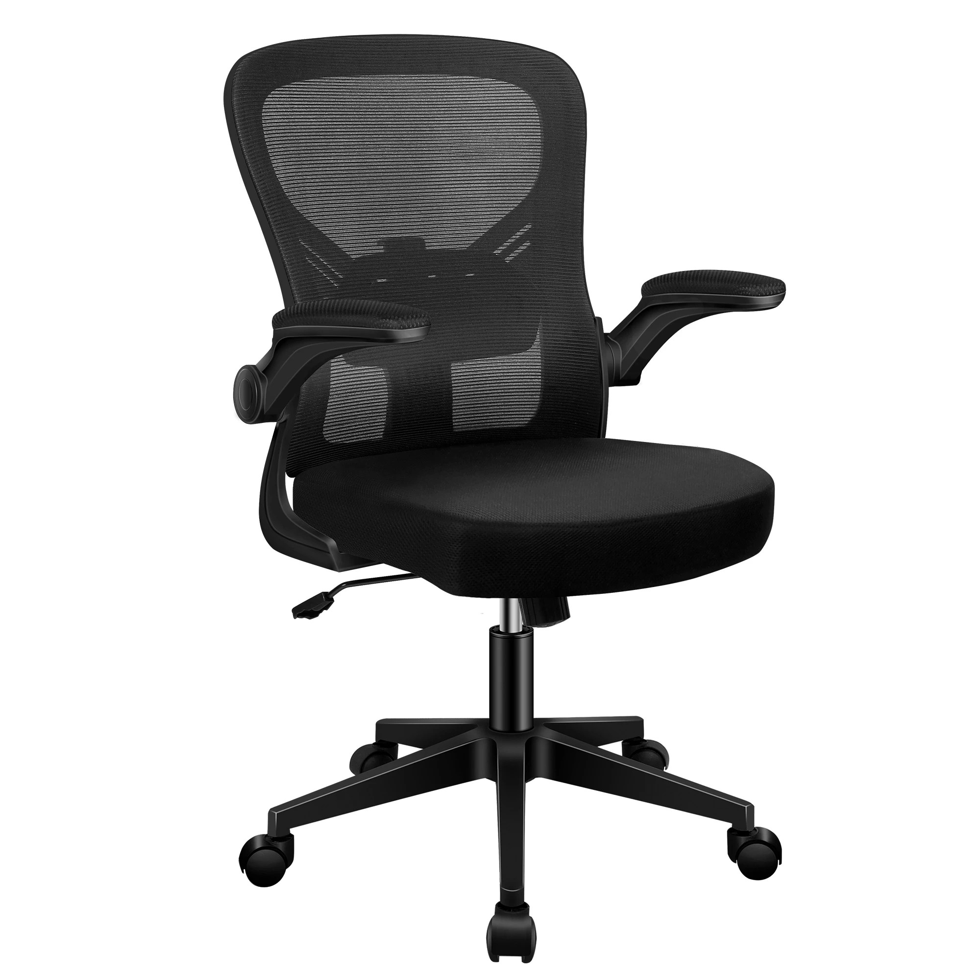 1 Alfordson Mesh Office Chair Executive Tilt Fabric Computer Seat Racing Work - Black, 1 of 10