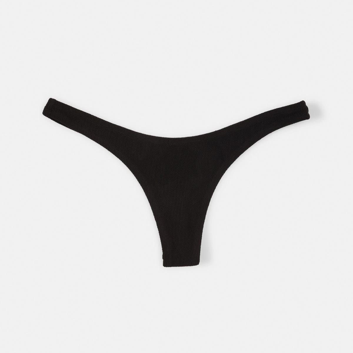 1 Cheeky G-String Bikini Briefs BLACK, 1 of 6