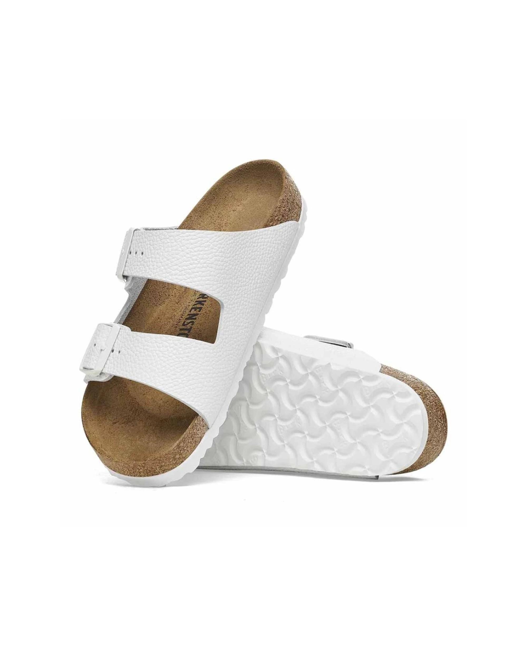 4 Birkenstock Arizona Leather Sandals Regular Width WHITE, 4 of 5