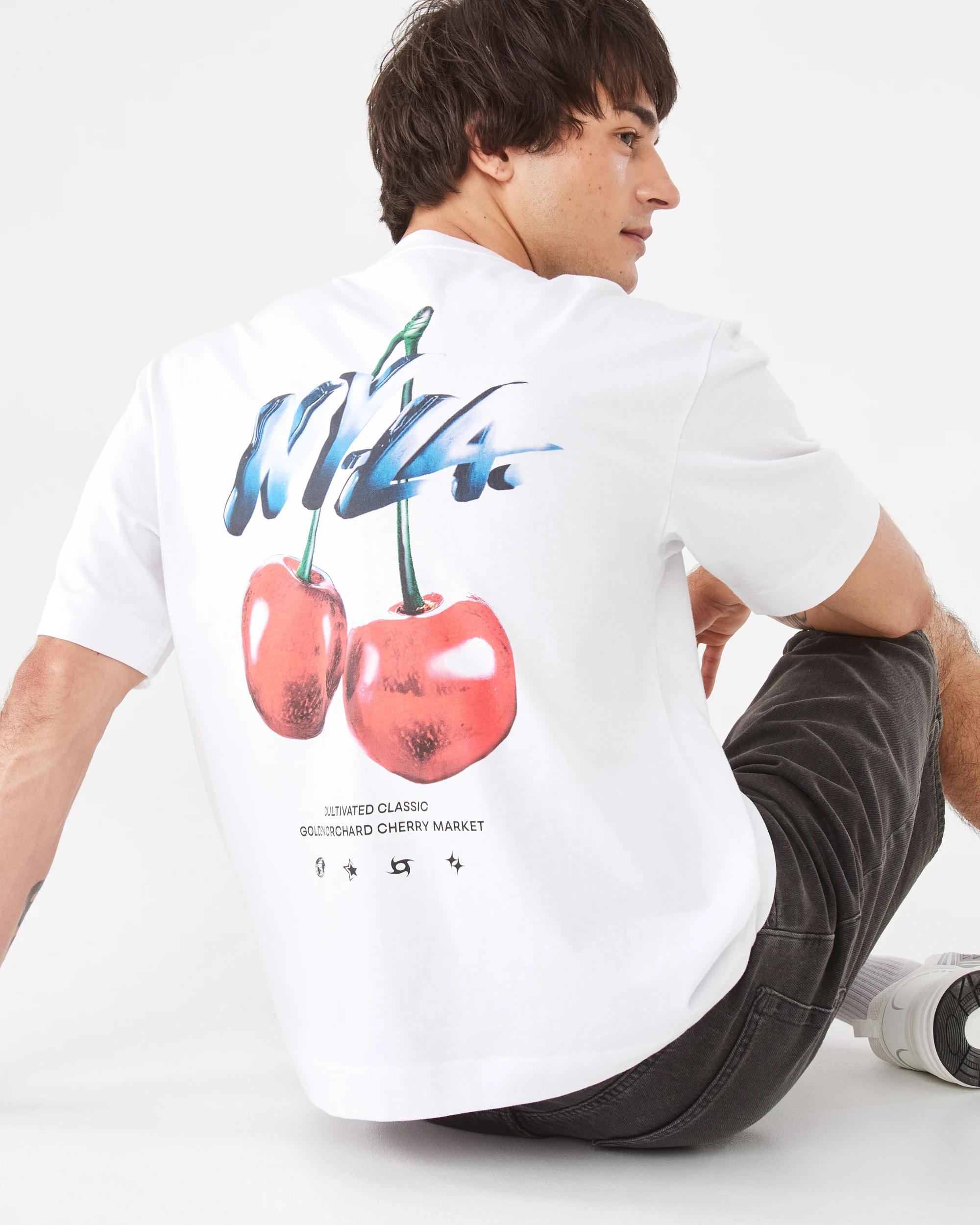 7 Boxy Print T-shirt Wht Cherry, 7 of 7